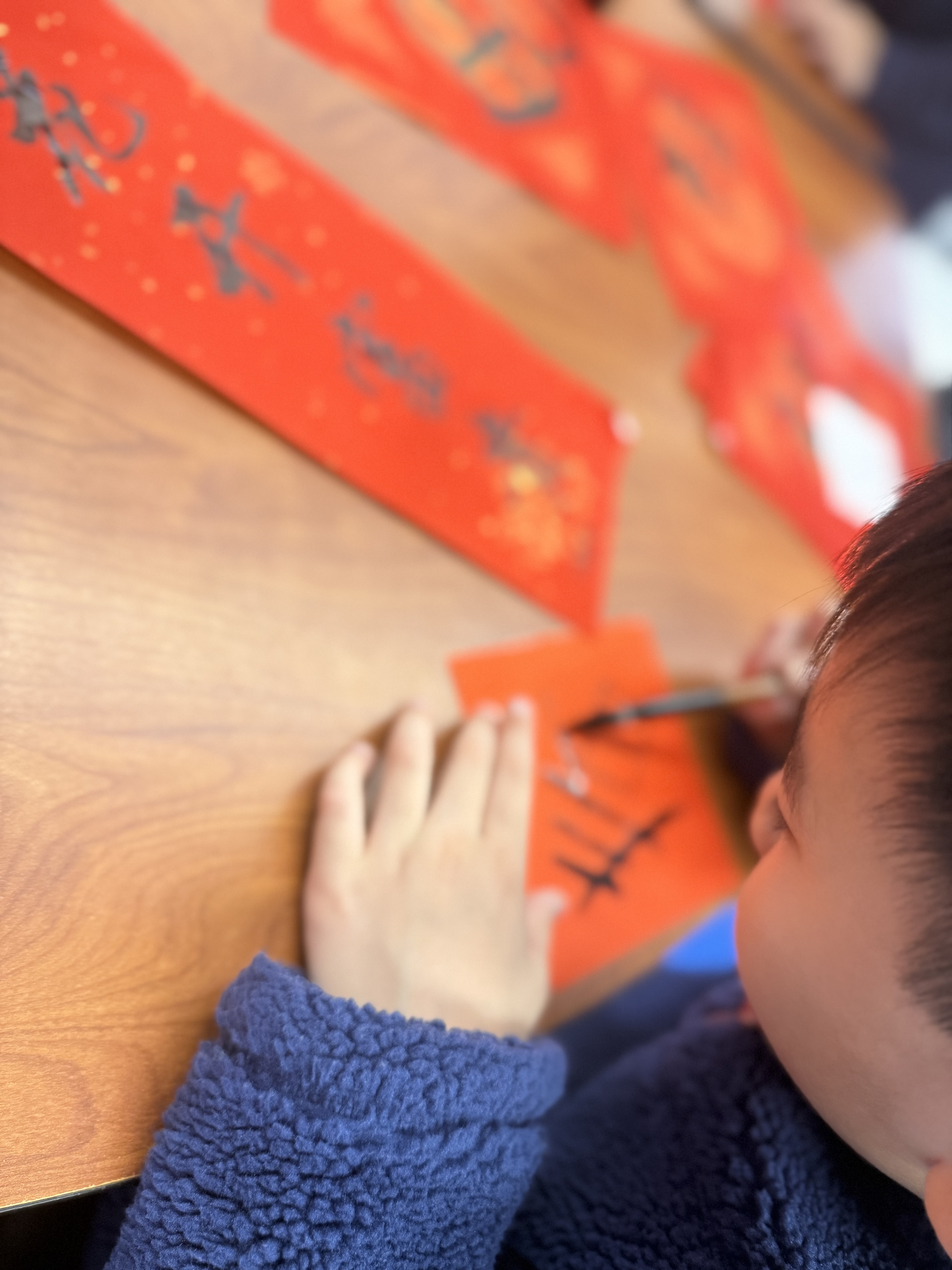 學生寫下祝福語