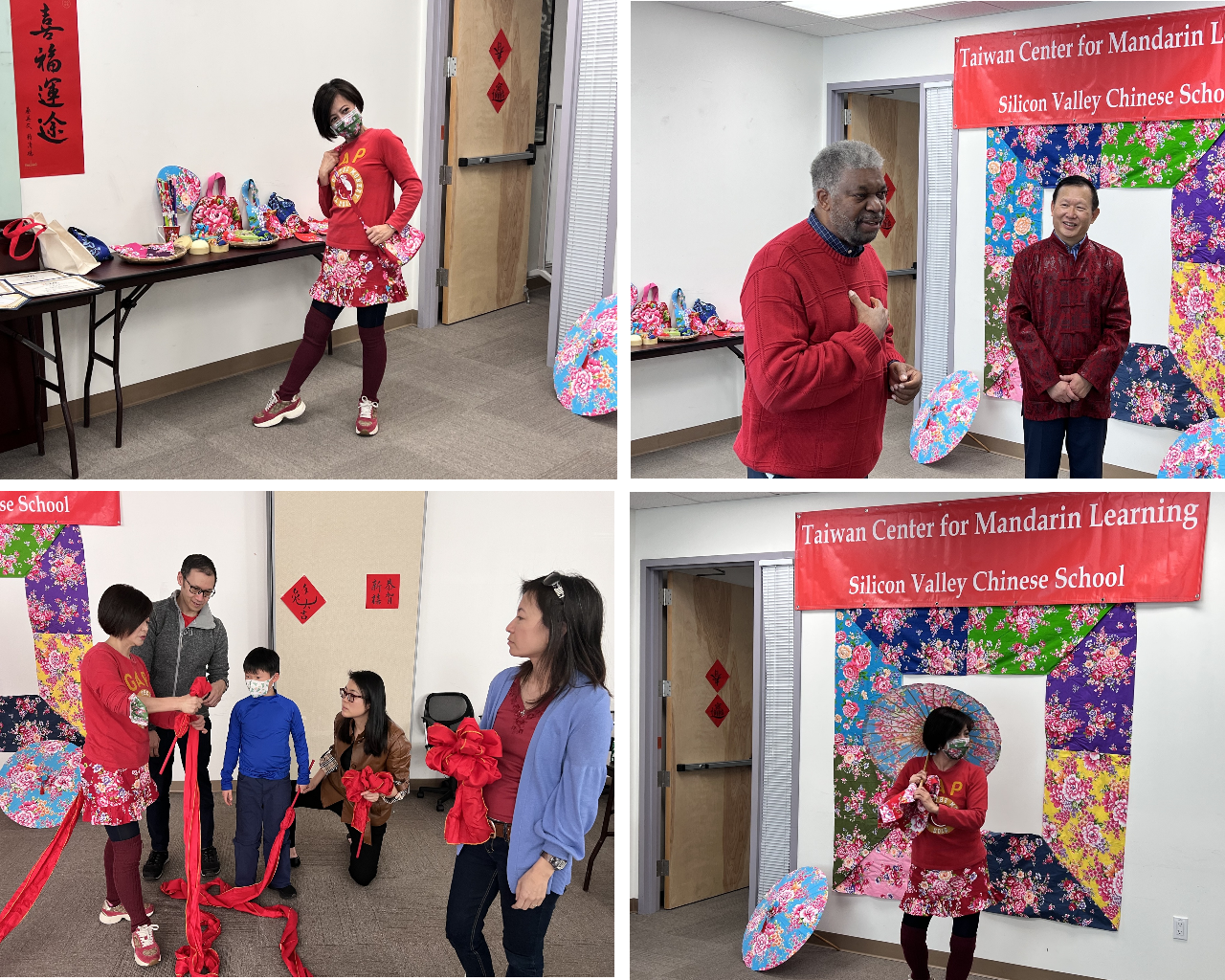 寇惠風校長、文化種子教師王淑美，共同與學員們一起進行客家文化教學活動