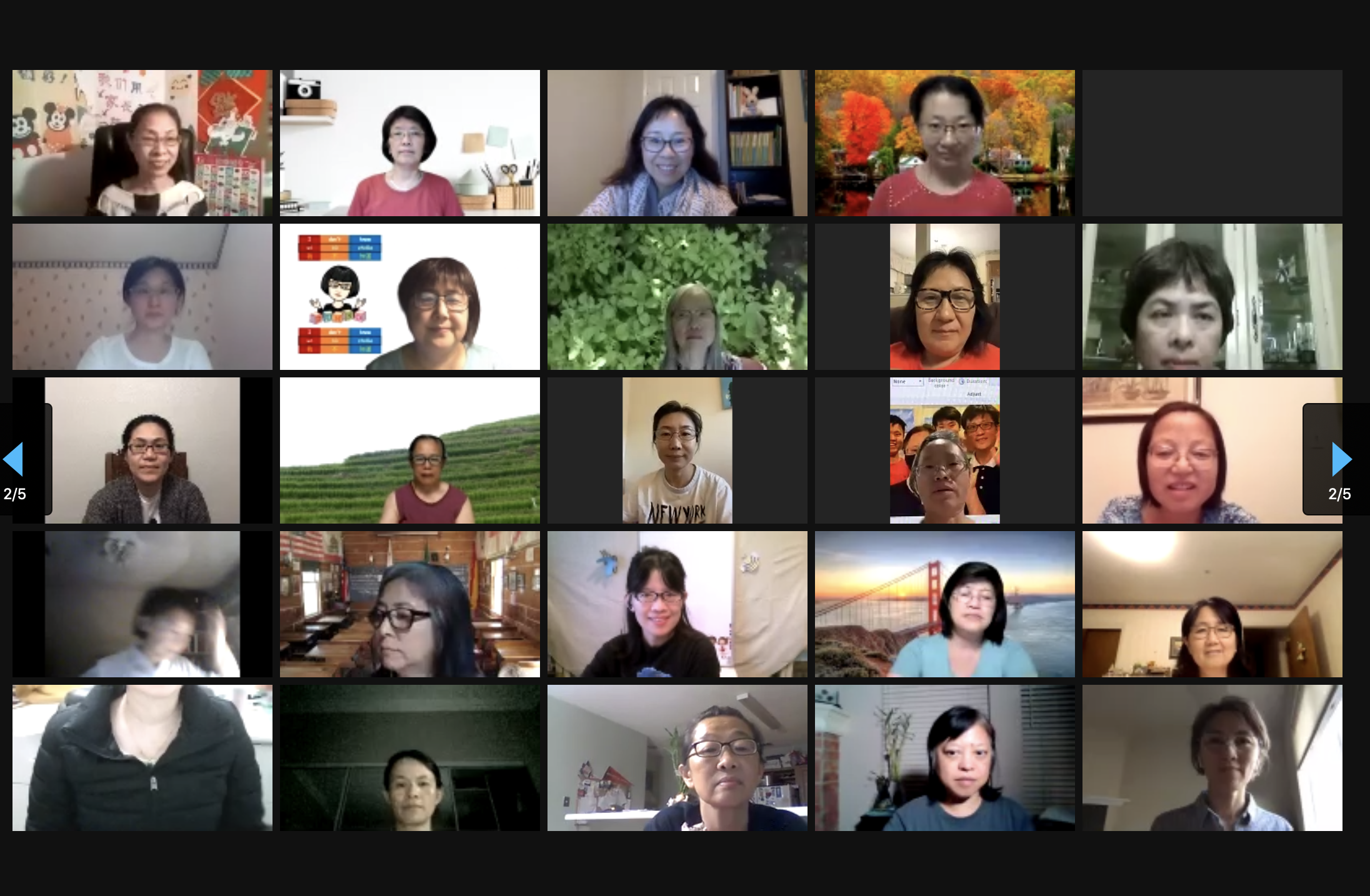 與會教師來自北美各州