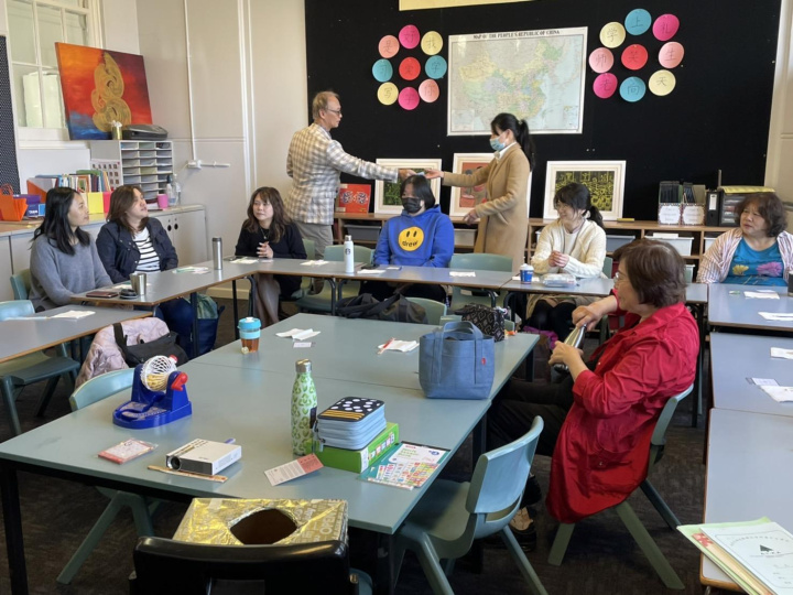 研習會的老師互動