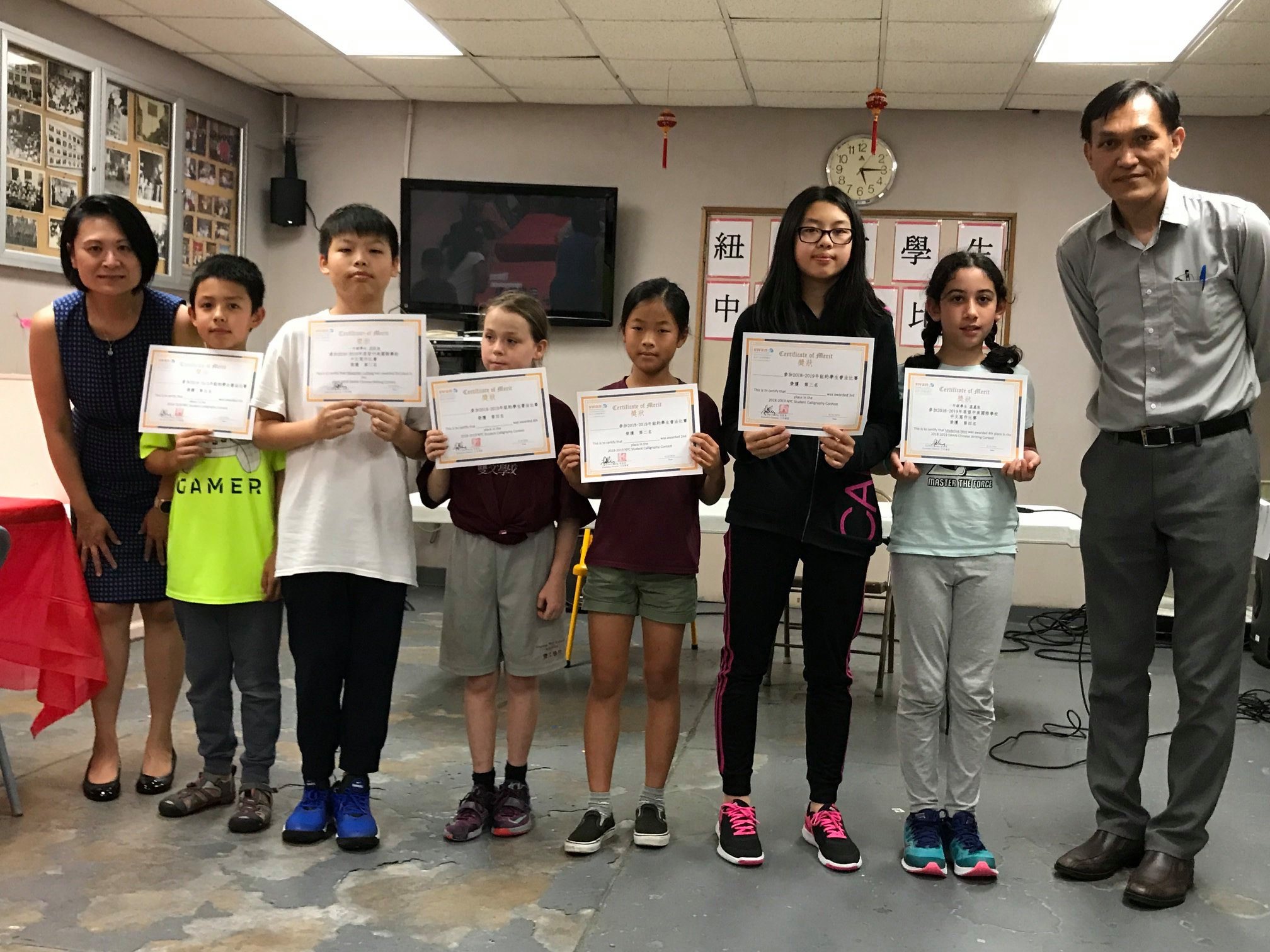 2019年紐約市學生中文書法比賽1