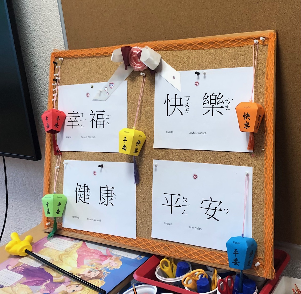 天燈上的祝福語