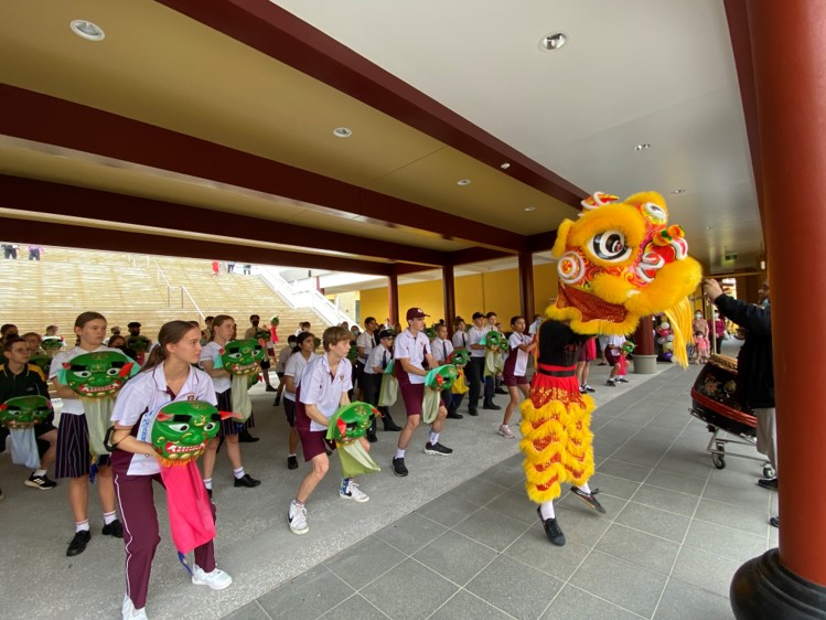 熱鬧有趣的舞獅體驗活動。