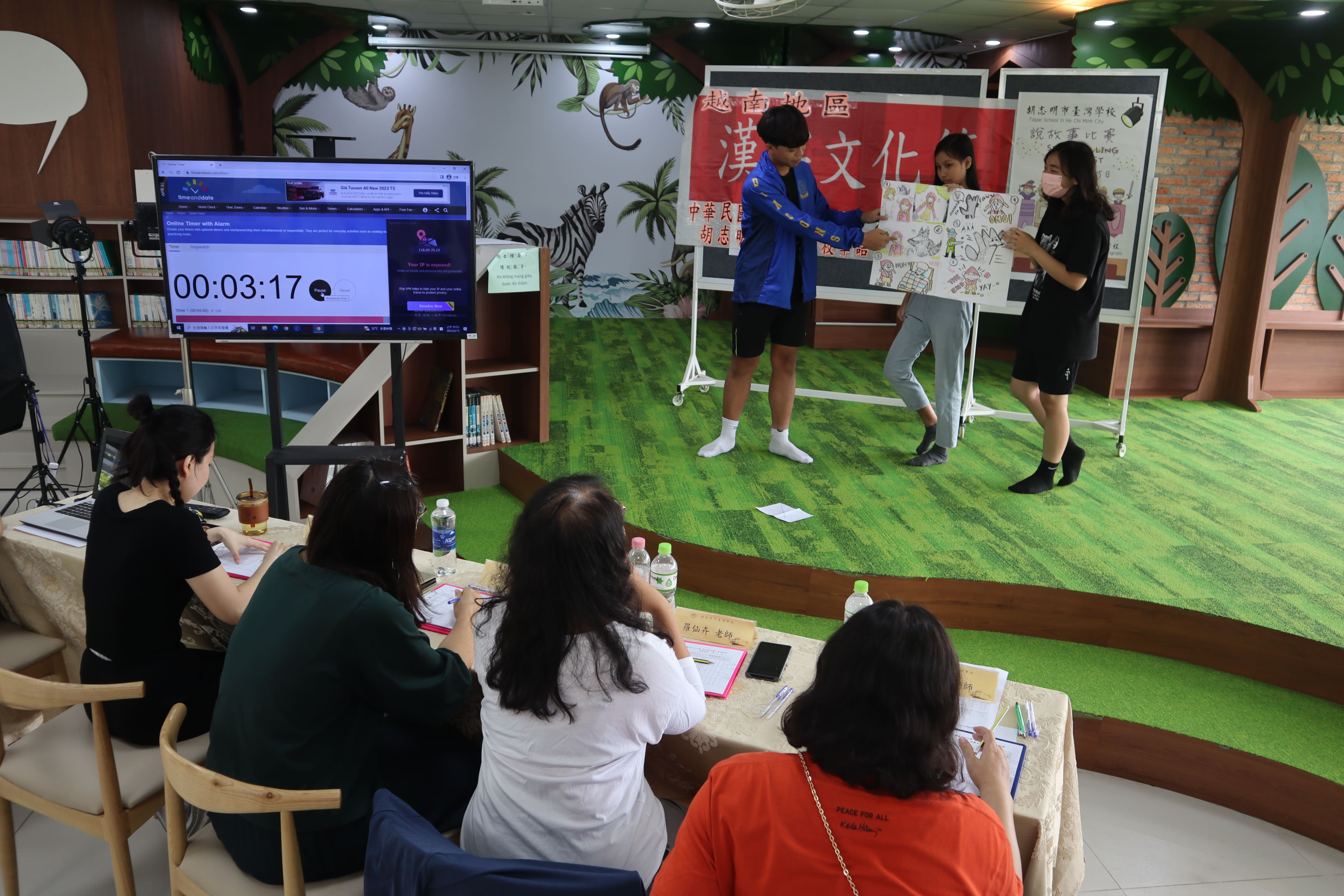 學生參與競賽-自製海報、生動說故事