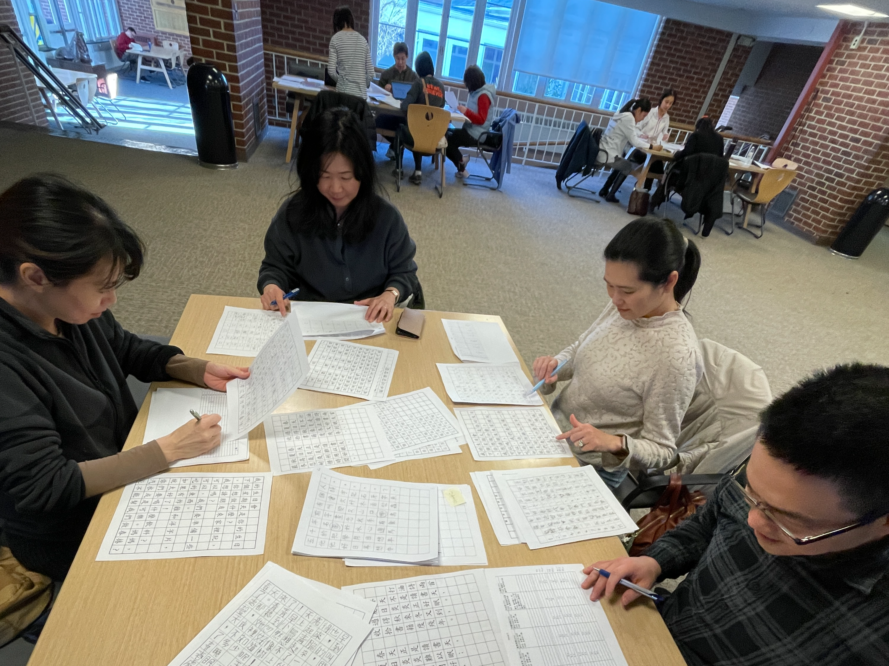 普林斯頓中文學校舉辦2024年正體中文寫字比賽圖片