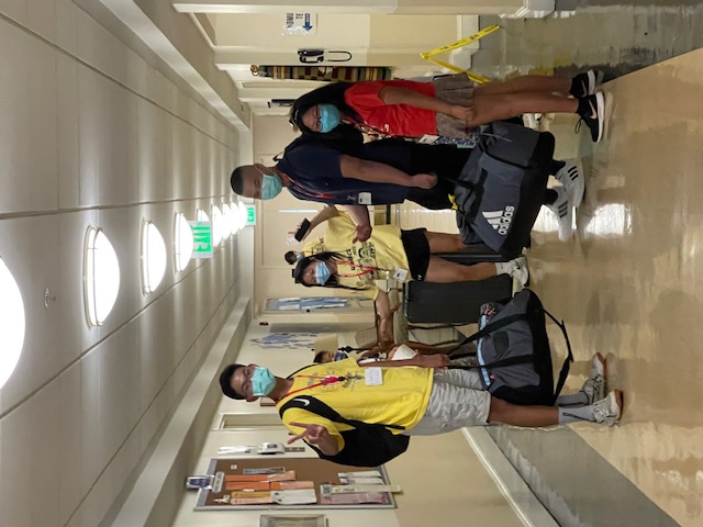 第一天檢疫後前往宿舍