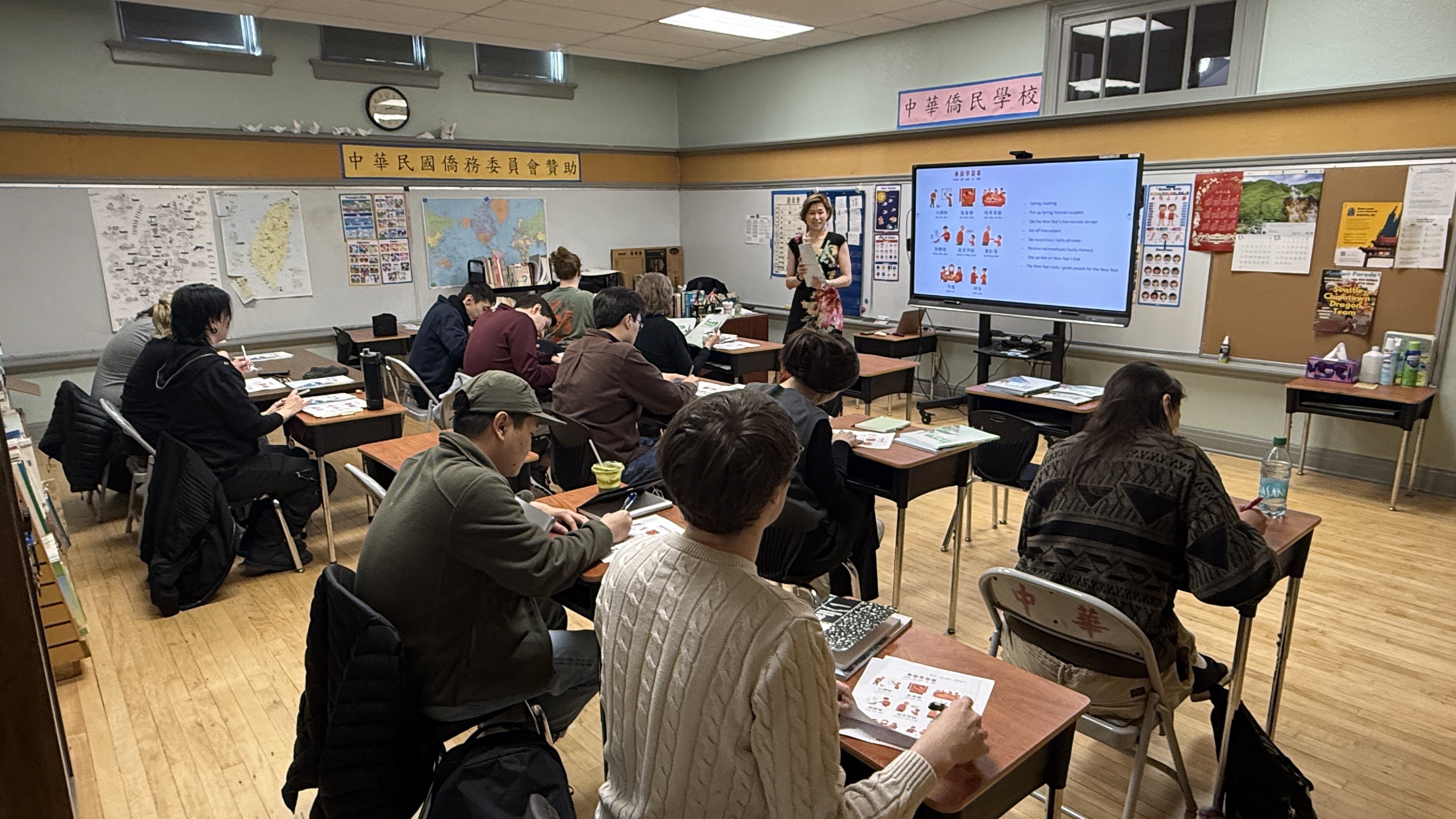 華語L1-A班 上課情形