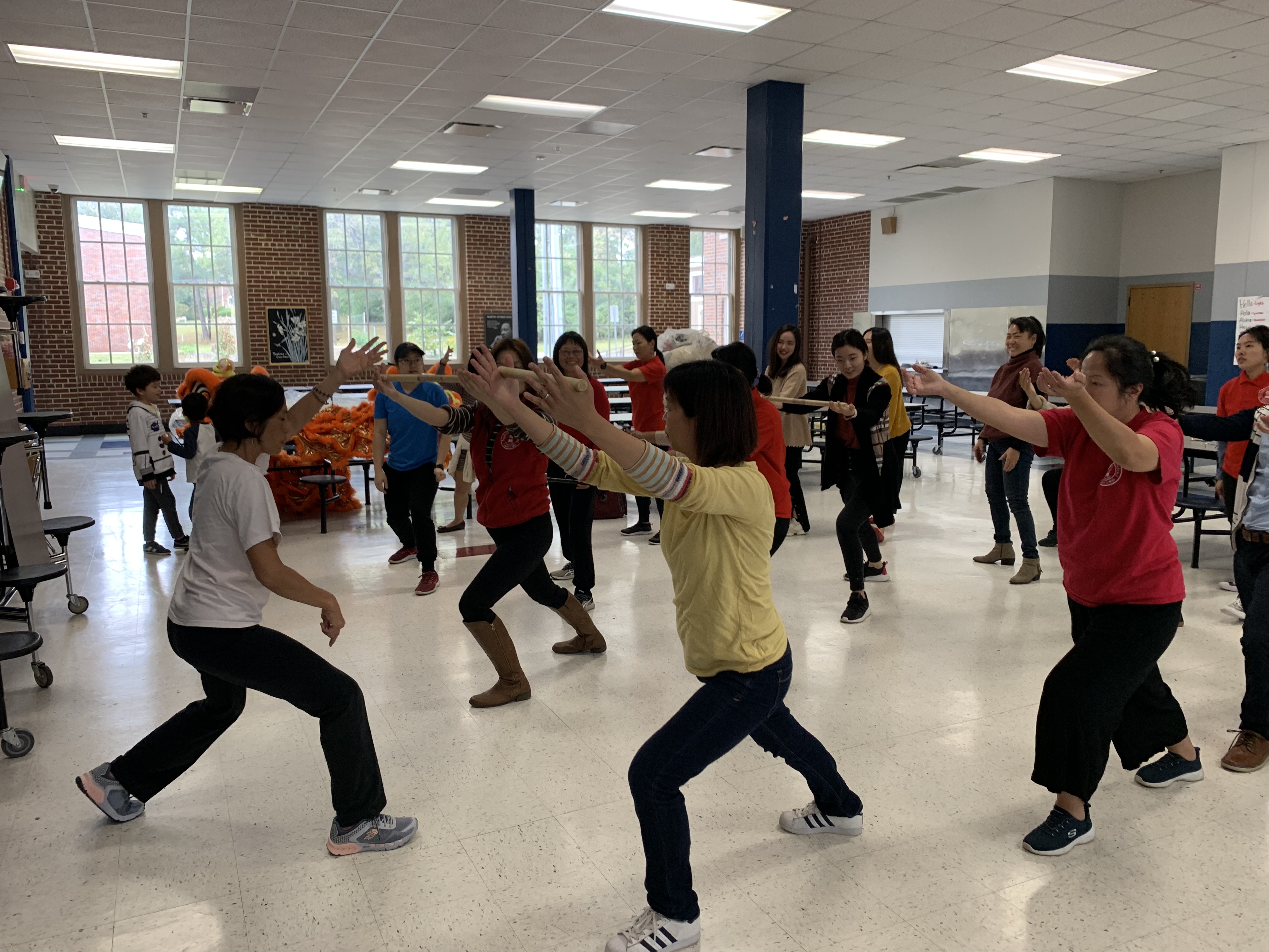 拿獅頭的姿勢, 重心需在前腳