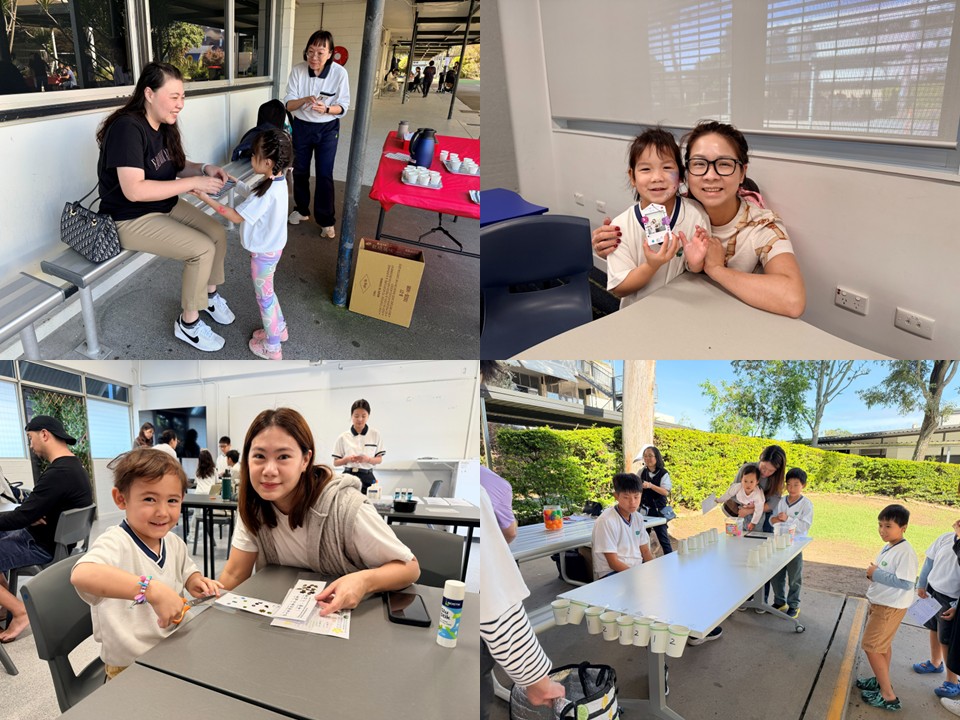 校園裡處處可見親子互動的笑容與長幼相伴的身影