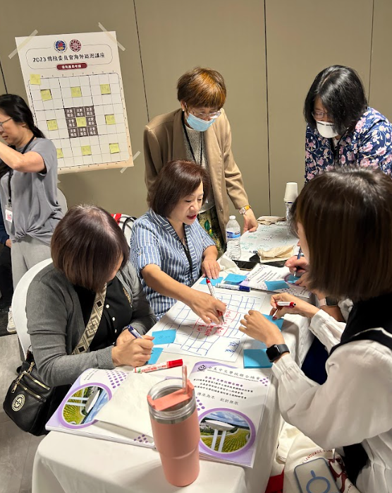 老師們分組設計教案