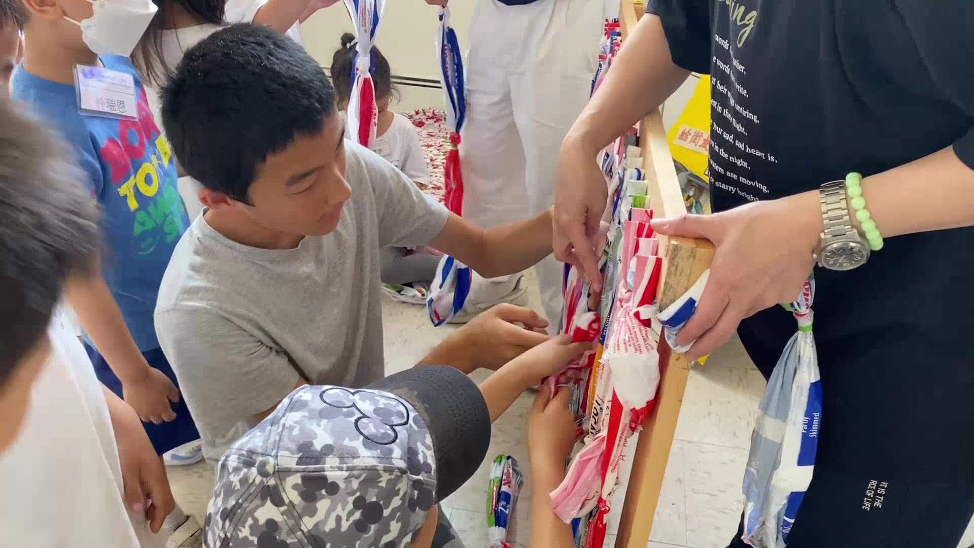 變廢為寶-牛奶袋做地墊