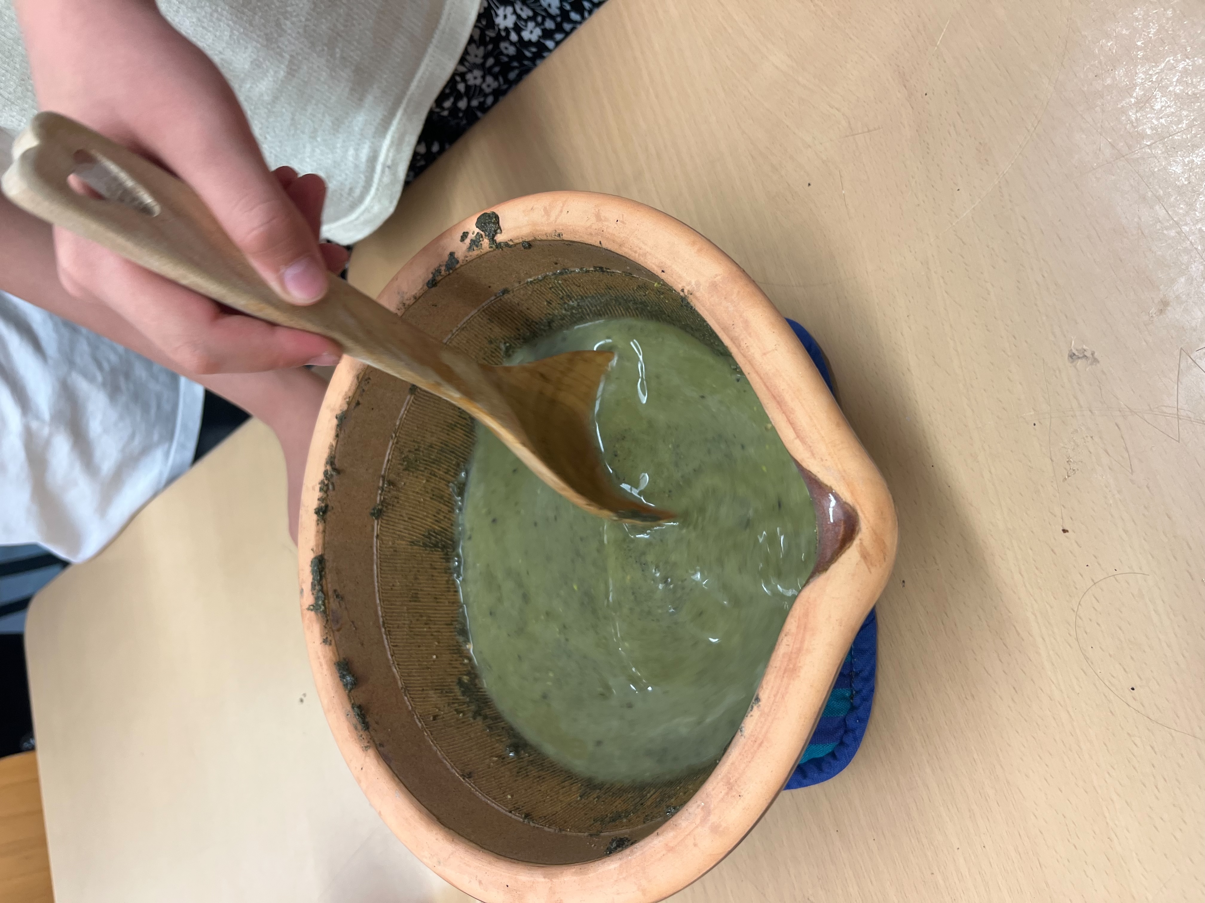 自製擂茶已到位，香氣口味，無敵！