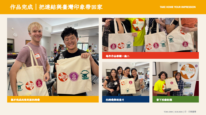 作品完成｜把連結與臺灣印象帶回家