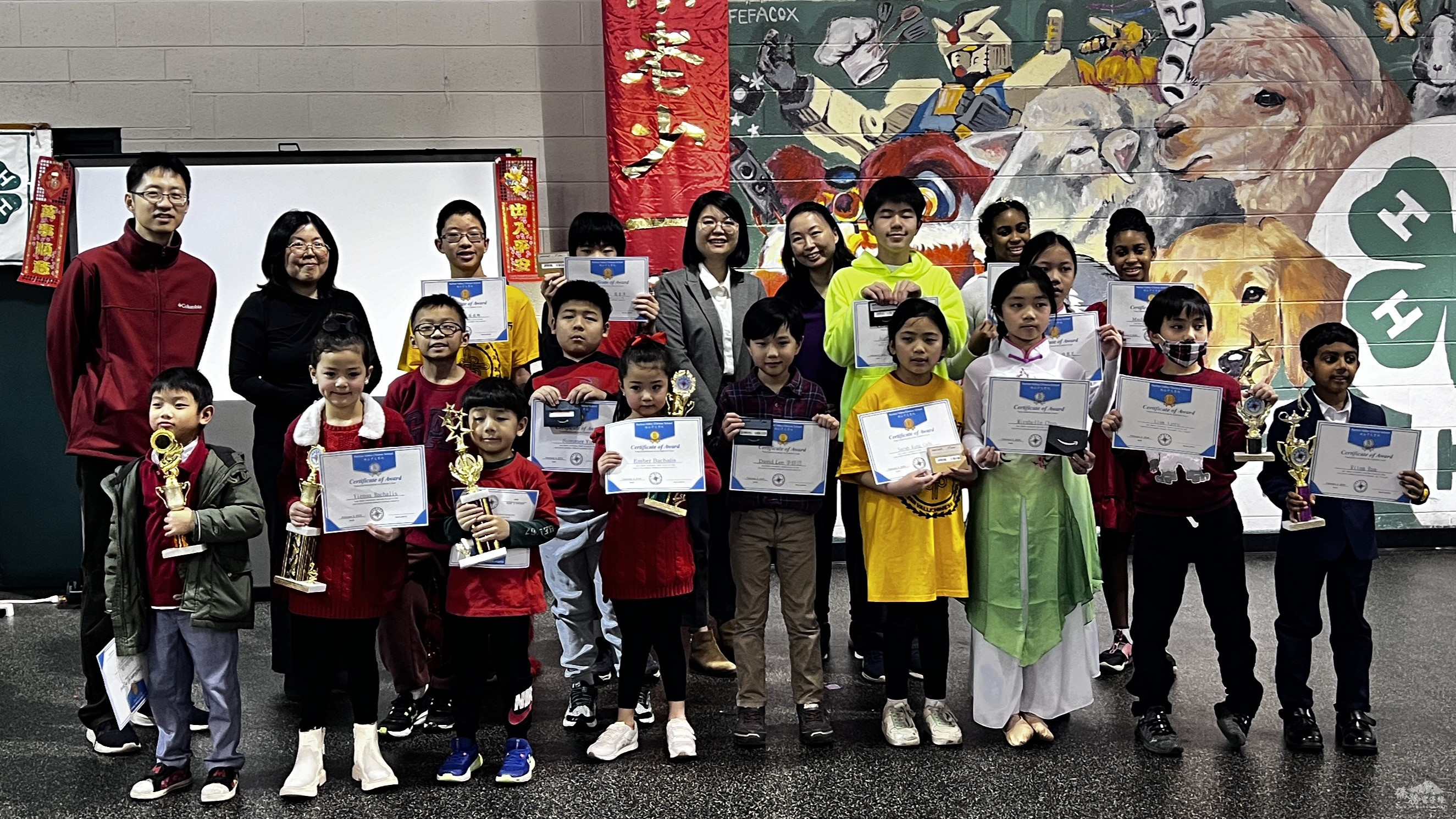 紐澤西瑞谷中文學校迎龍年 百餘師生家長同慶1