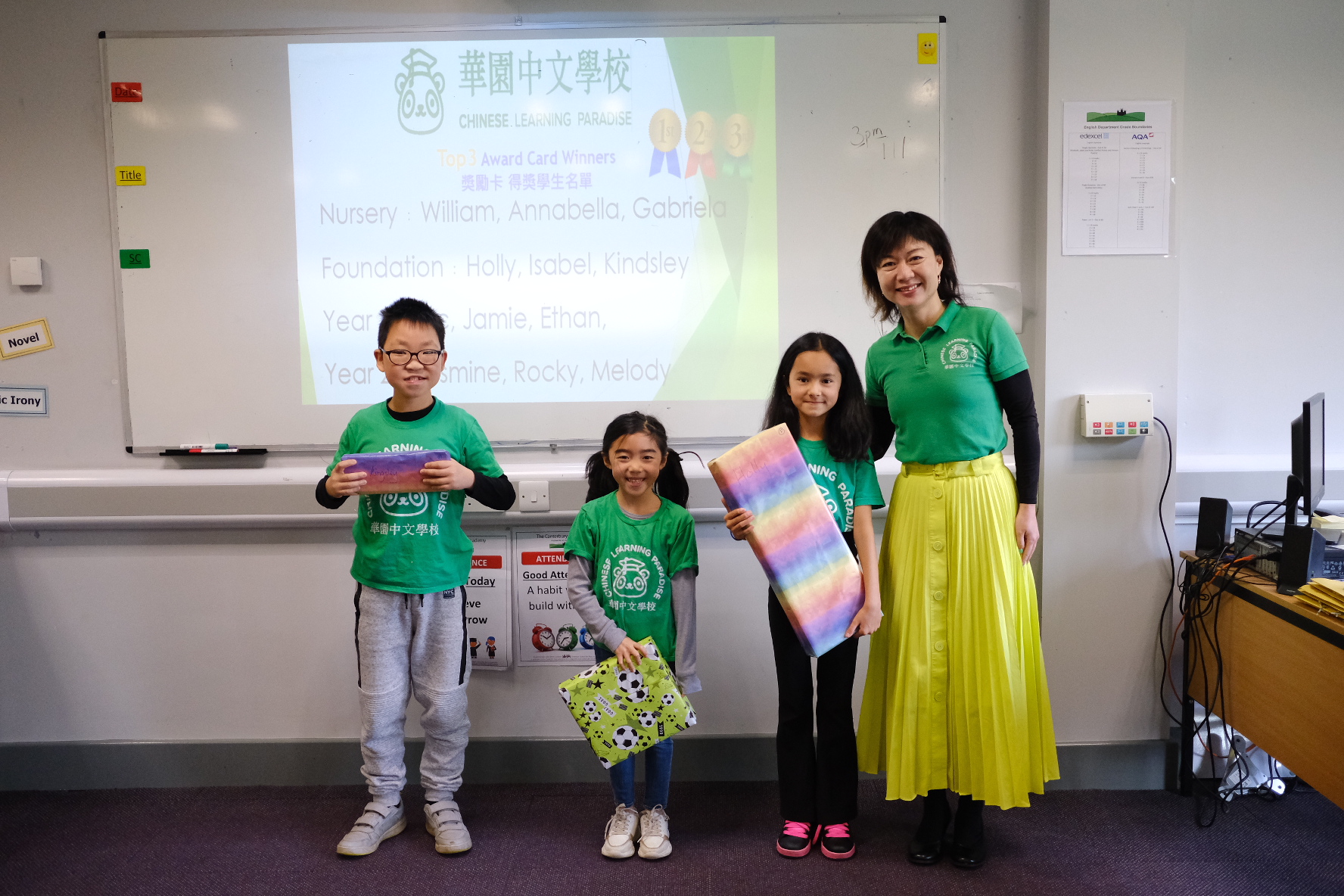 華園2022期末成果發表、集點卡禮物頒發及全校聖誕集會2