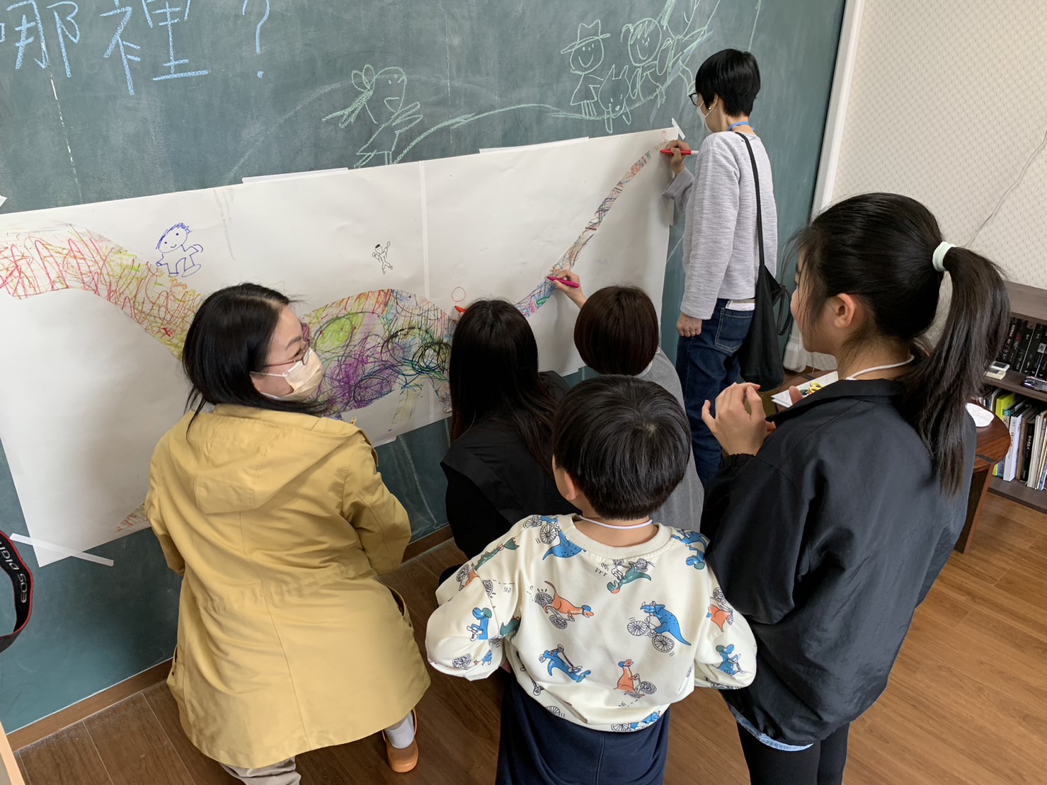 現場小朋友自由創作