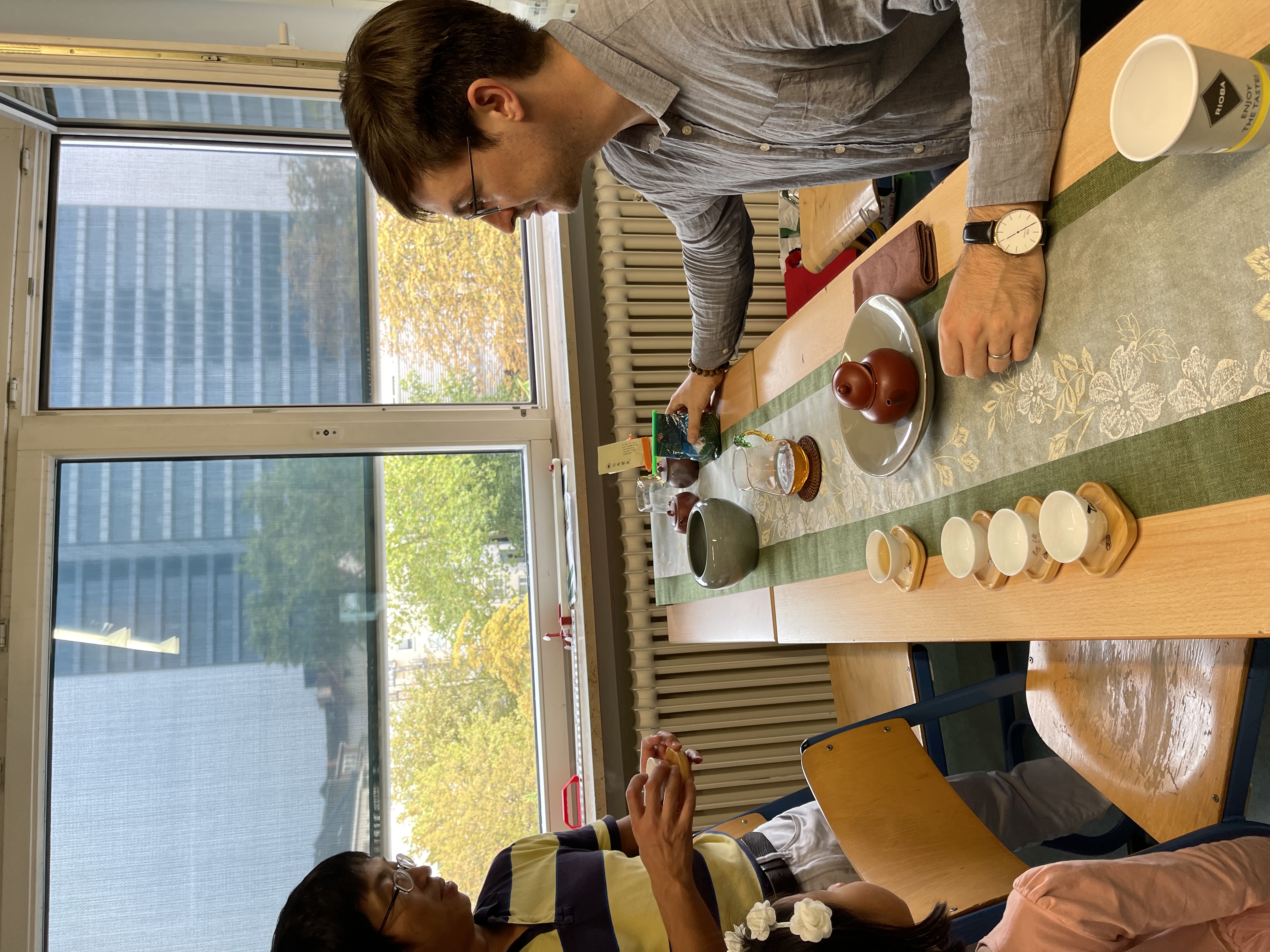 一位熱愛茶道的德國家長