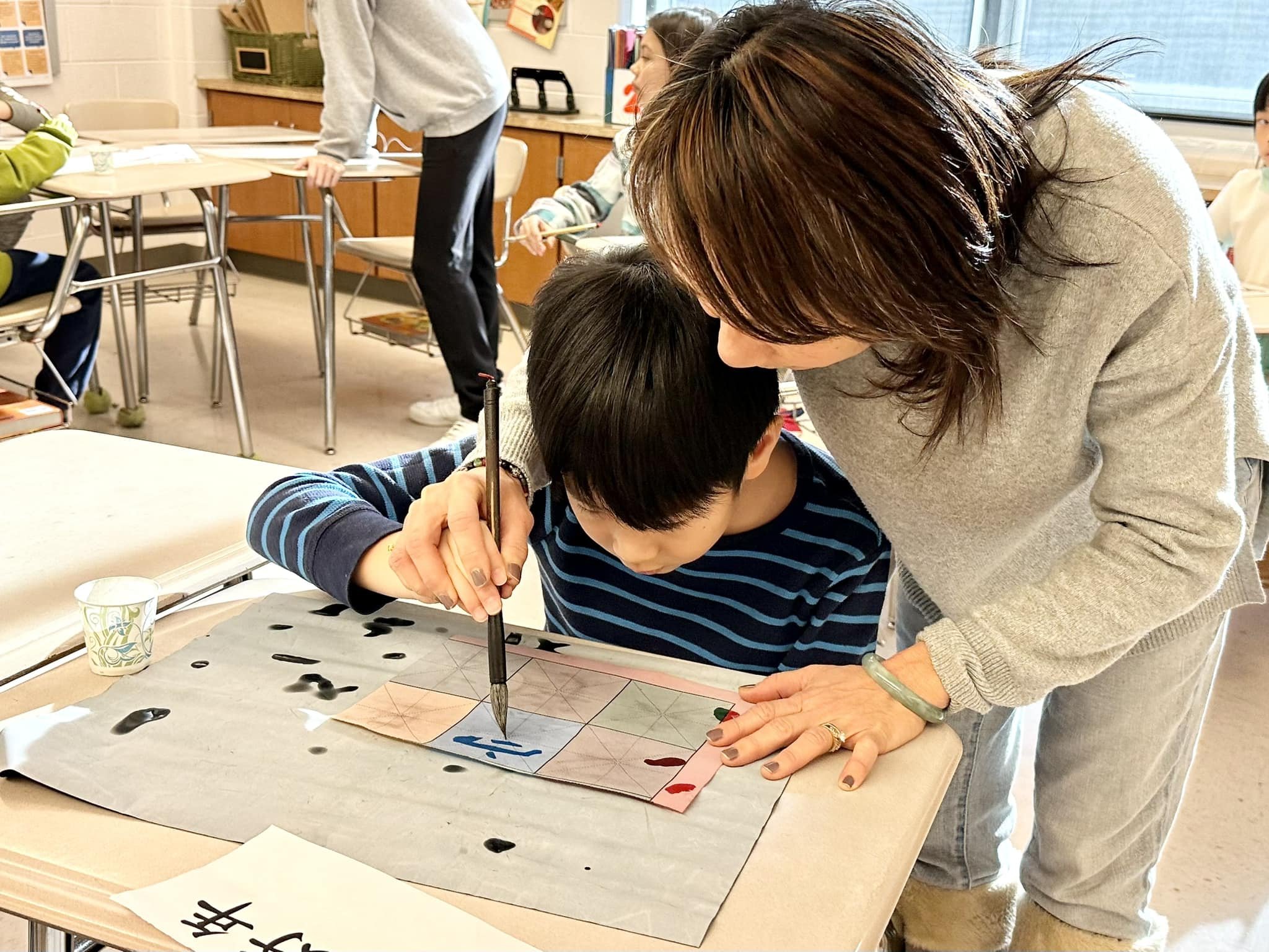 華府台灣學校書法節珍視人類歷史價值舉辦 「古文明漢文漢字書法節」2