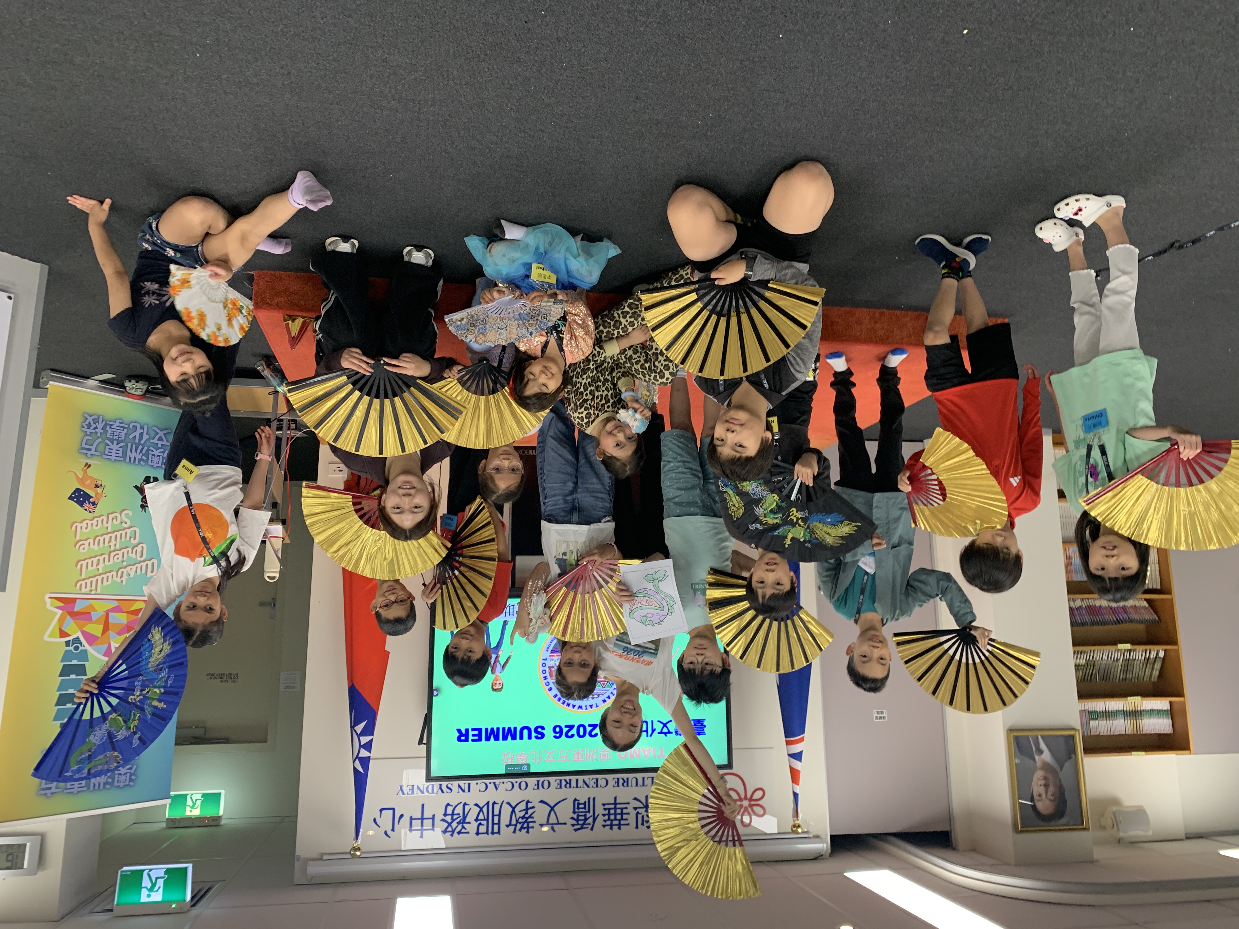 功夫扇舞蹈合影