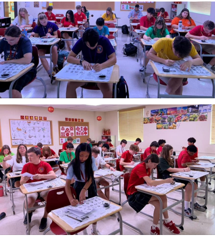 美國主流學校漢字書畫教學