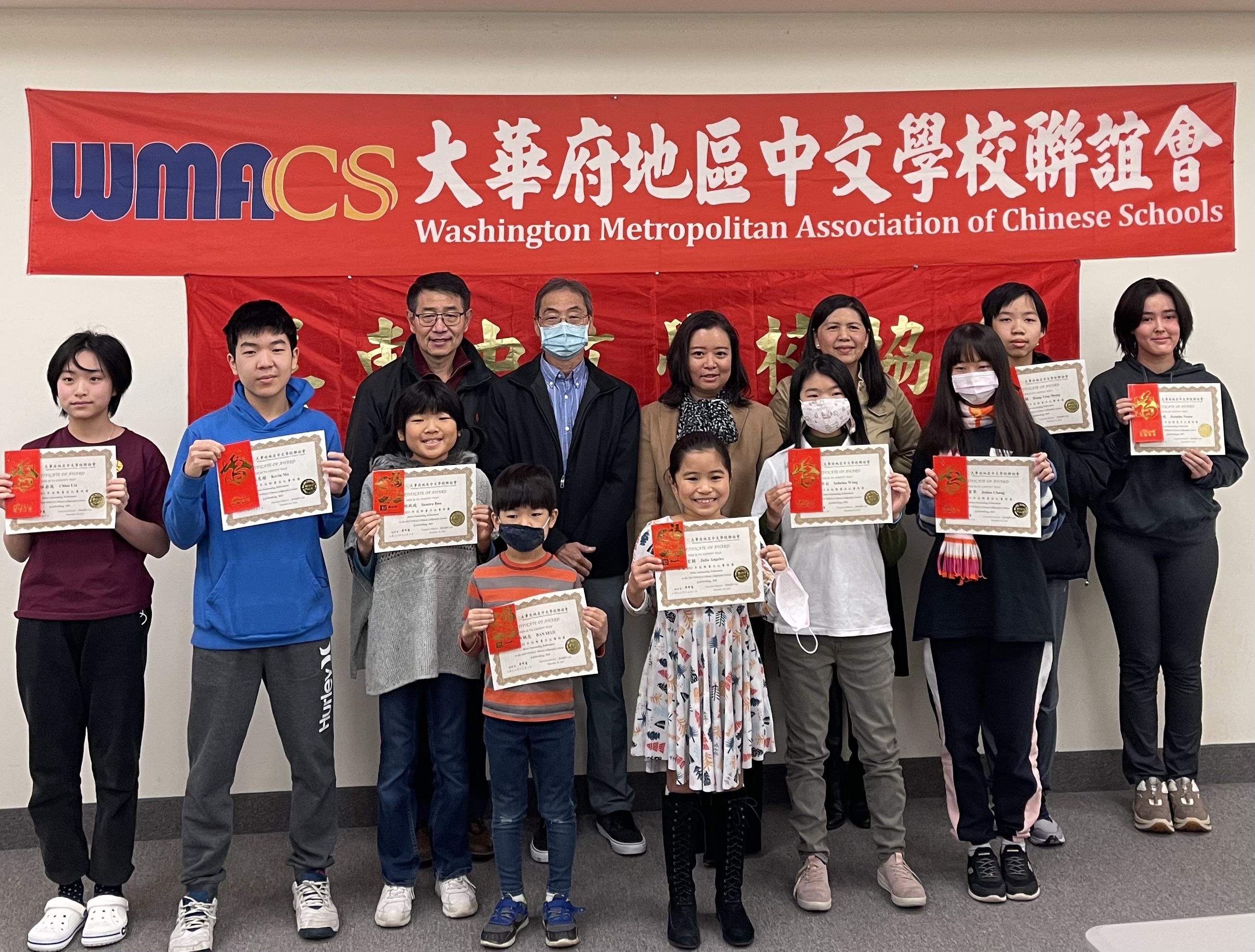 得獎學生合影留念