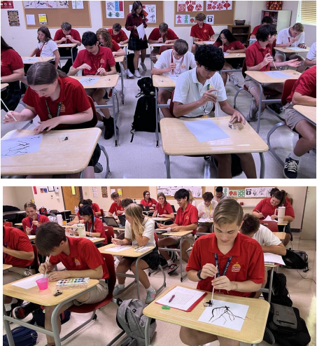 鳳凰城正體漢字文化主流學校創意書畫比賽。