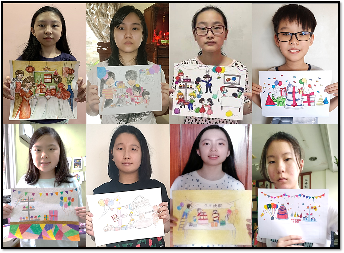 丙組：七年級、八年級(主題：生日)  第一名: 洪清錦  (7年級乙組) 第二名: 許梅櫻 (8年級丁組)       第三名: 楊舒晴  (8年級戊組)  佳作獎:楊景吉(7年級甲組)、陳恩寧(7年級甲組)、施姵瑀(8年級丙組)、施金燕(8年級乙組)、莊育臻(8年級丁組)