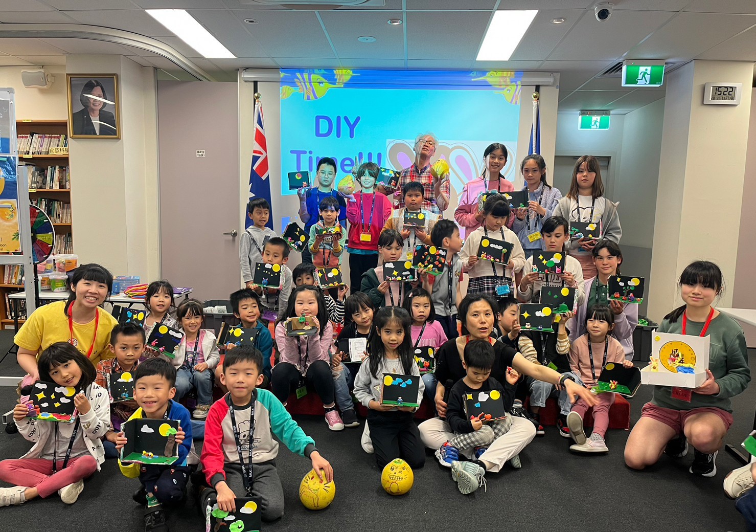 捏麵人課程作品展示與合影