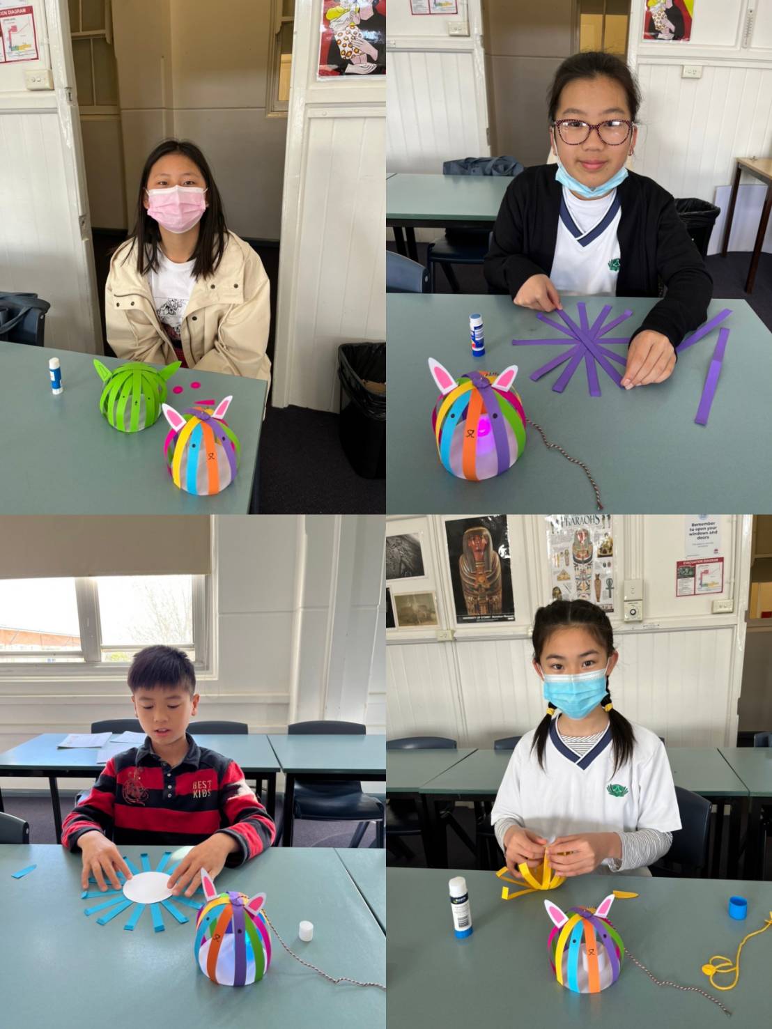 學生手作中秋燈籠