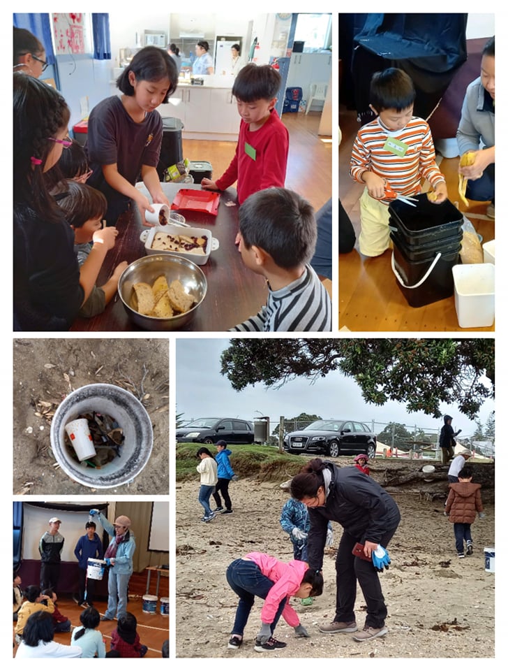 環保-用麵包皮做布丁、淨灘活動