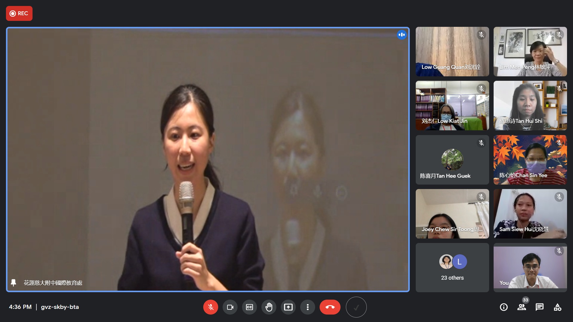 慈中宜宣老師為此次活動總結。 （2021.11.16）