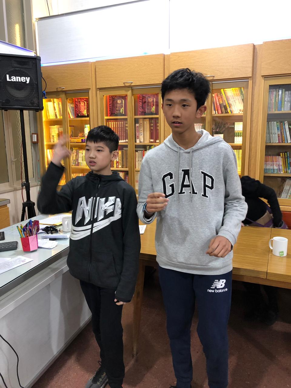 108學年度愛育學校正體漢字文化節「成語、四字詞語比手畫腳猜詞比賽」2