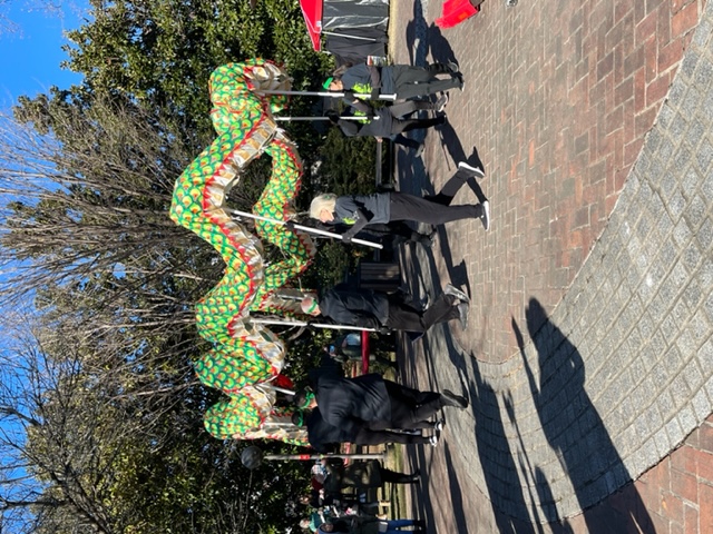 活動現場舞龍表演