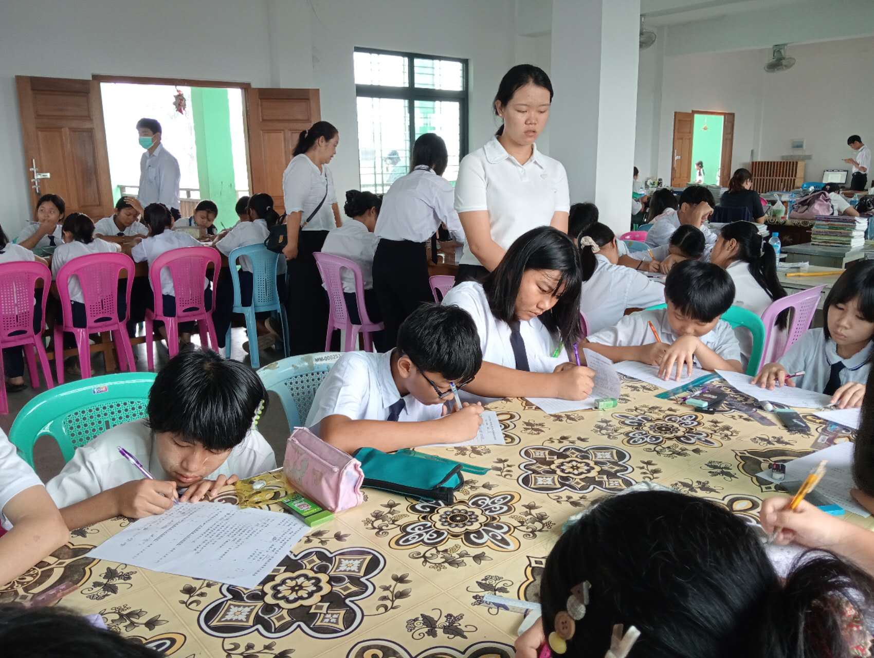 緬甸密支那 育成學校小學部 「正體漢字文化節」漢字辨認比賽