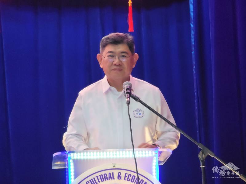 黃仲廷勉勵所有參賽者透過互相觀摩切磋，延續漢字藝術的傳統，培養人文精神，讓中華文化德以發揚光大