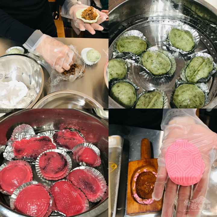 紅龜粿、草仔粿及百年木製模印