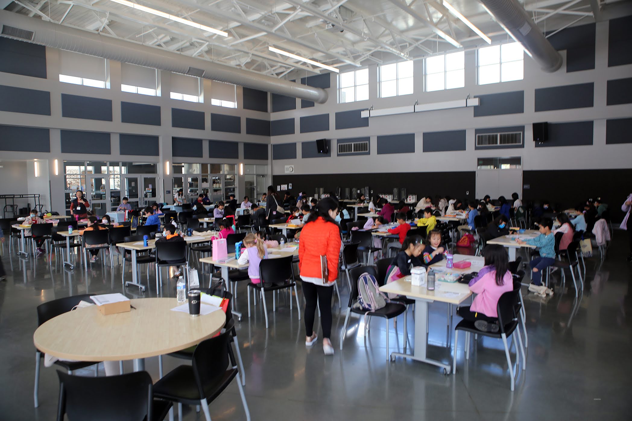 比賽場中的小朋友