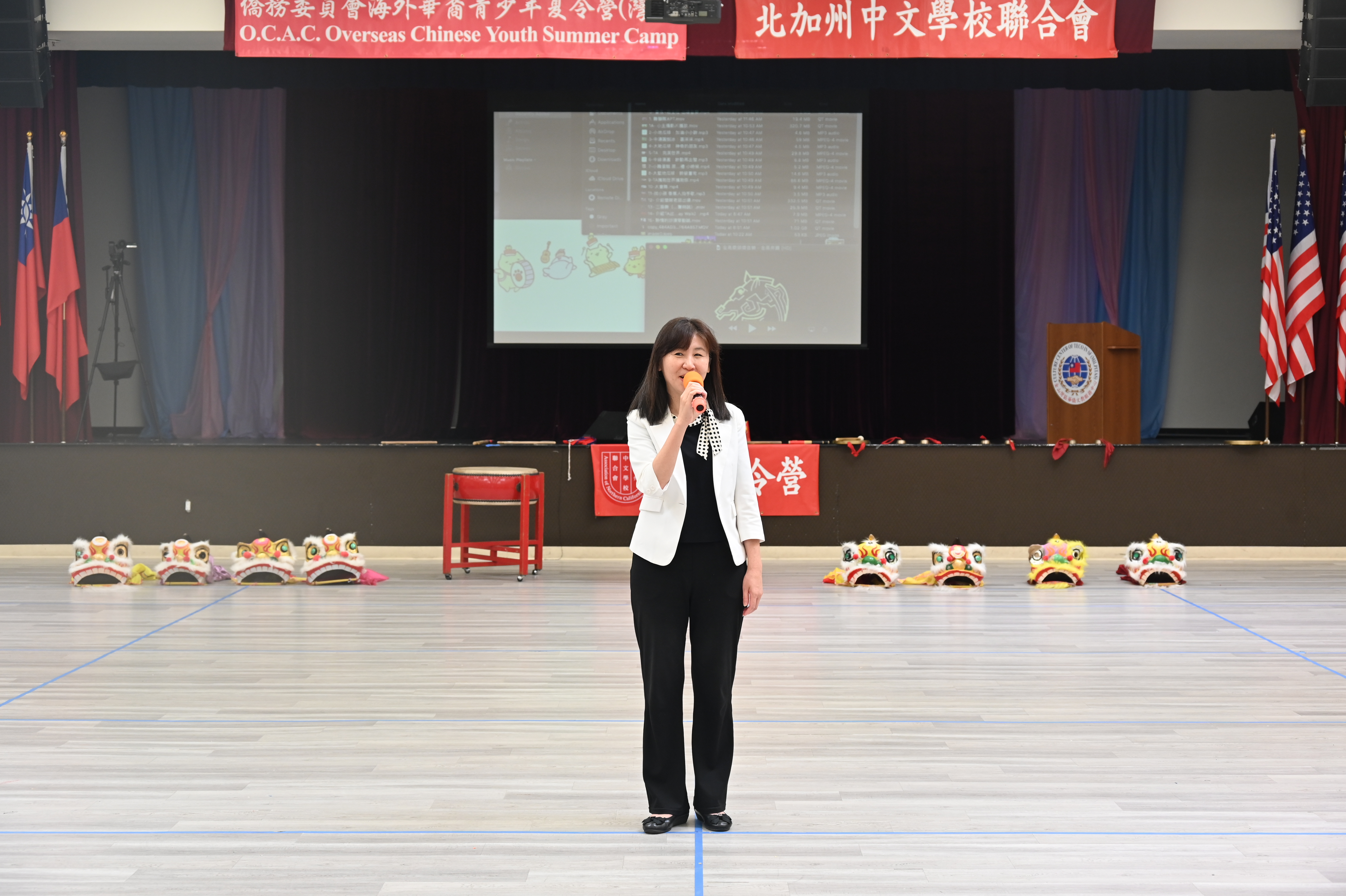 「金山灣區僑教中心」 莊雅淑主任蒞臨致詞