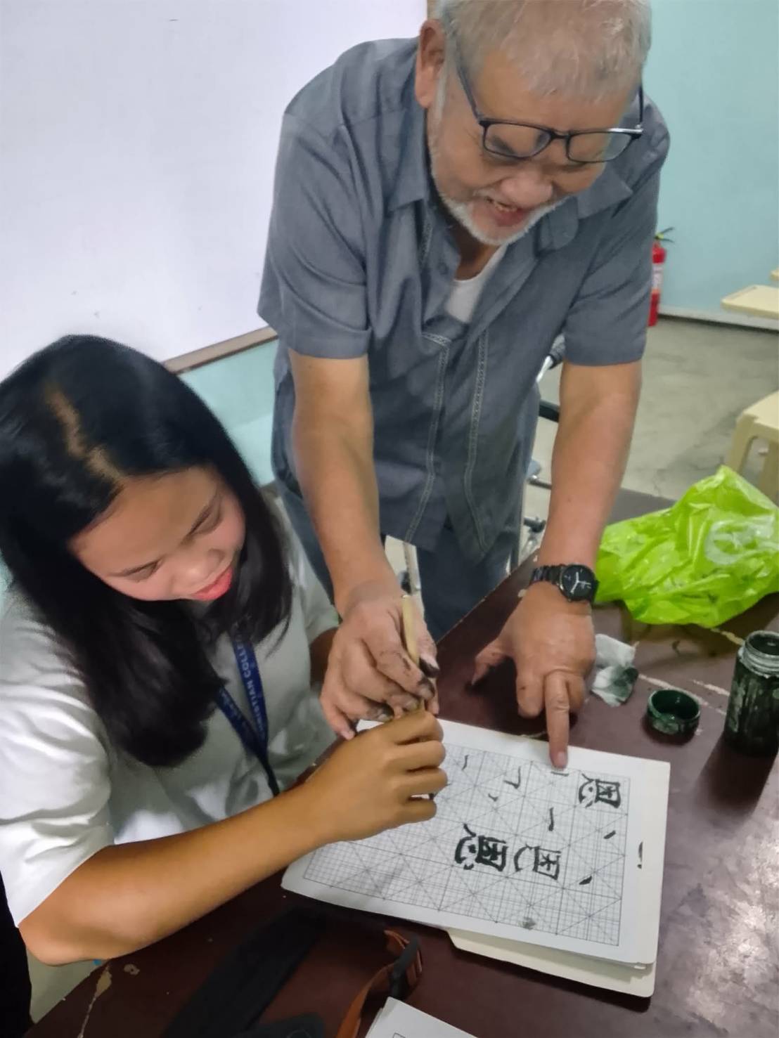 胡懷恩現場示範