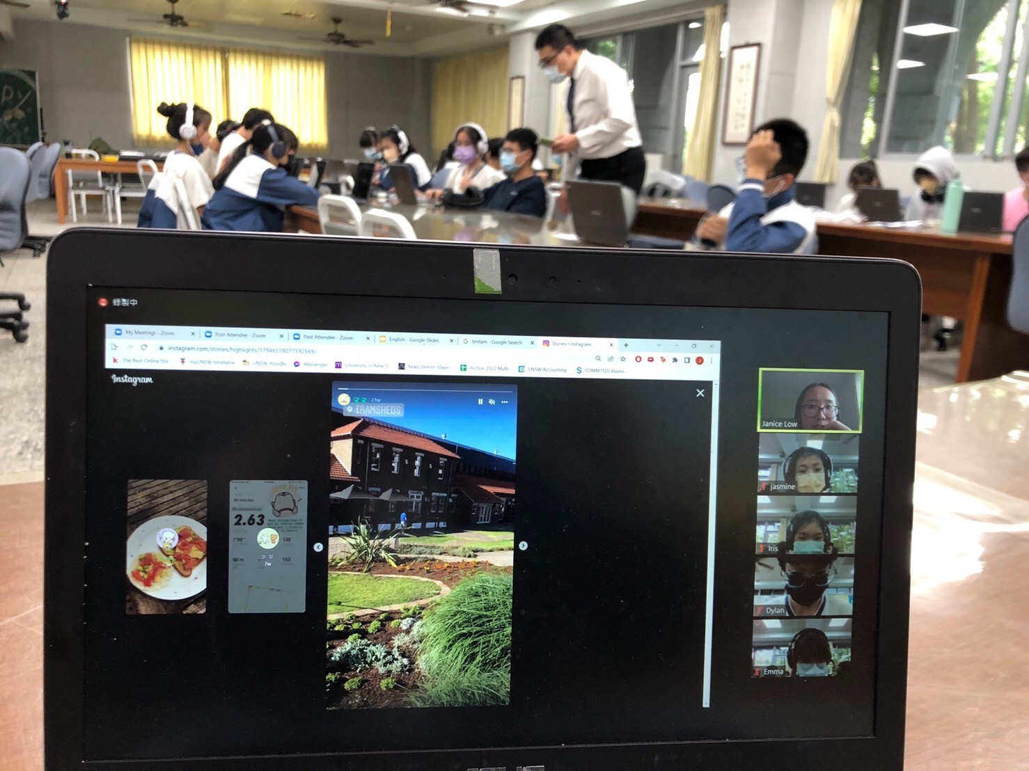 慈大附中雲端教室交流現場