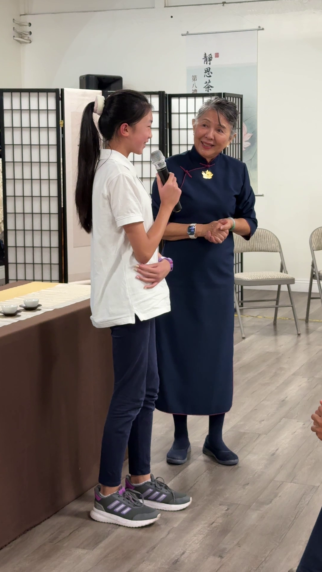 學生 劉丞芸：「師姑還教我們三好茶，心發好願、口說好話、身行好事」