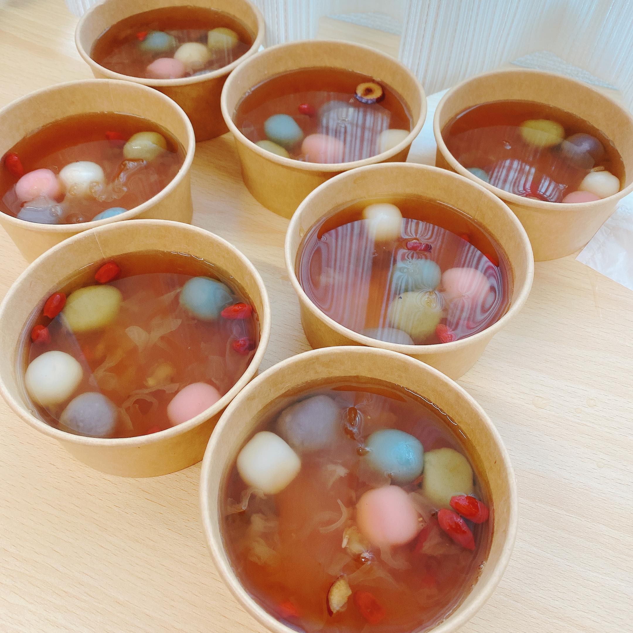 陳洳豔老師親手製作給大家品嚐的桂圓冰糖五行開運湯圓甜湯