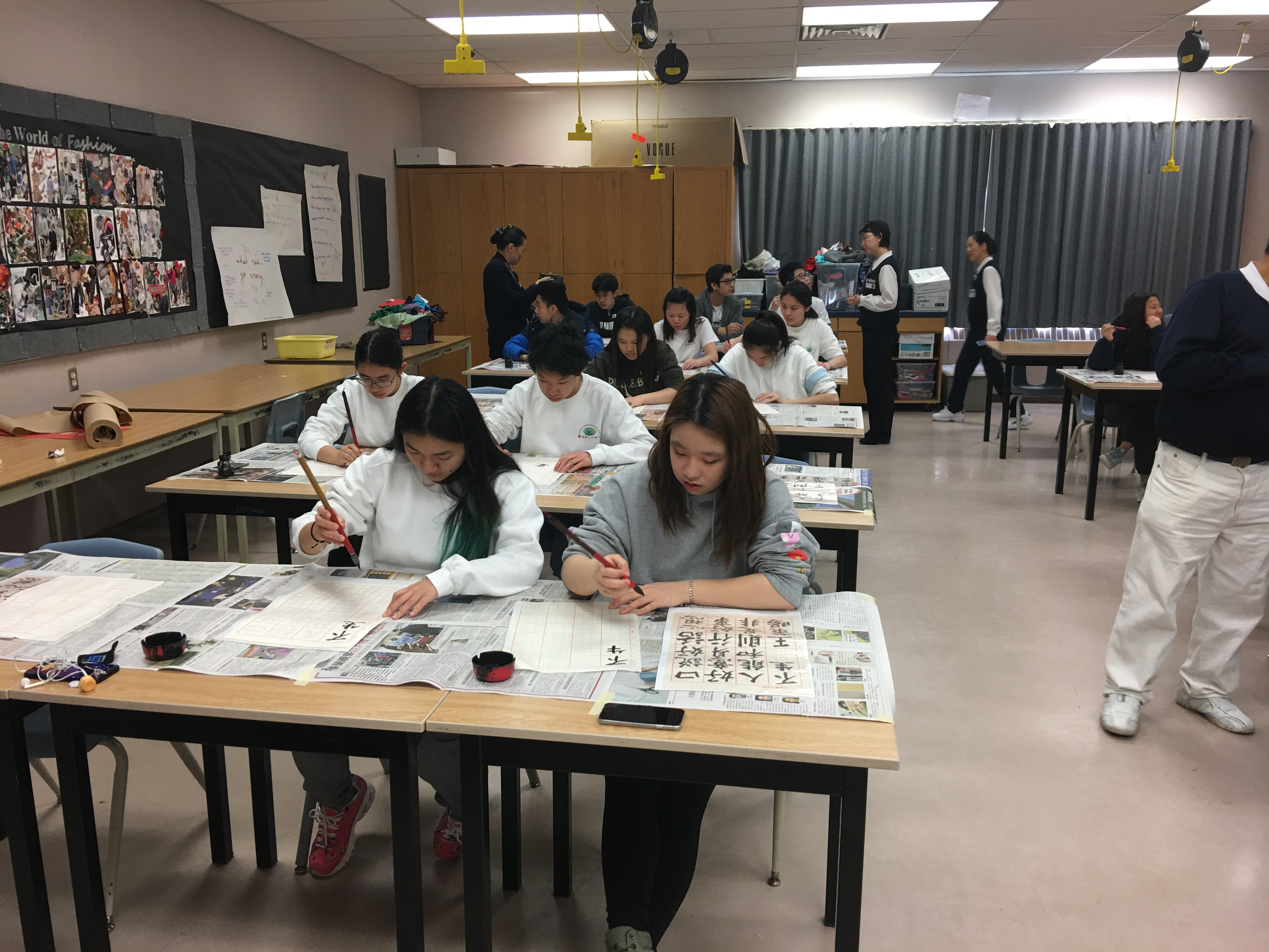 中年級學生組的比賽進行中