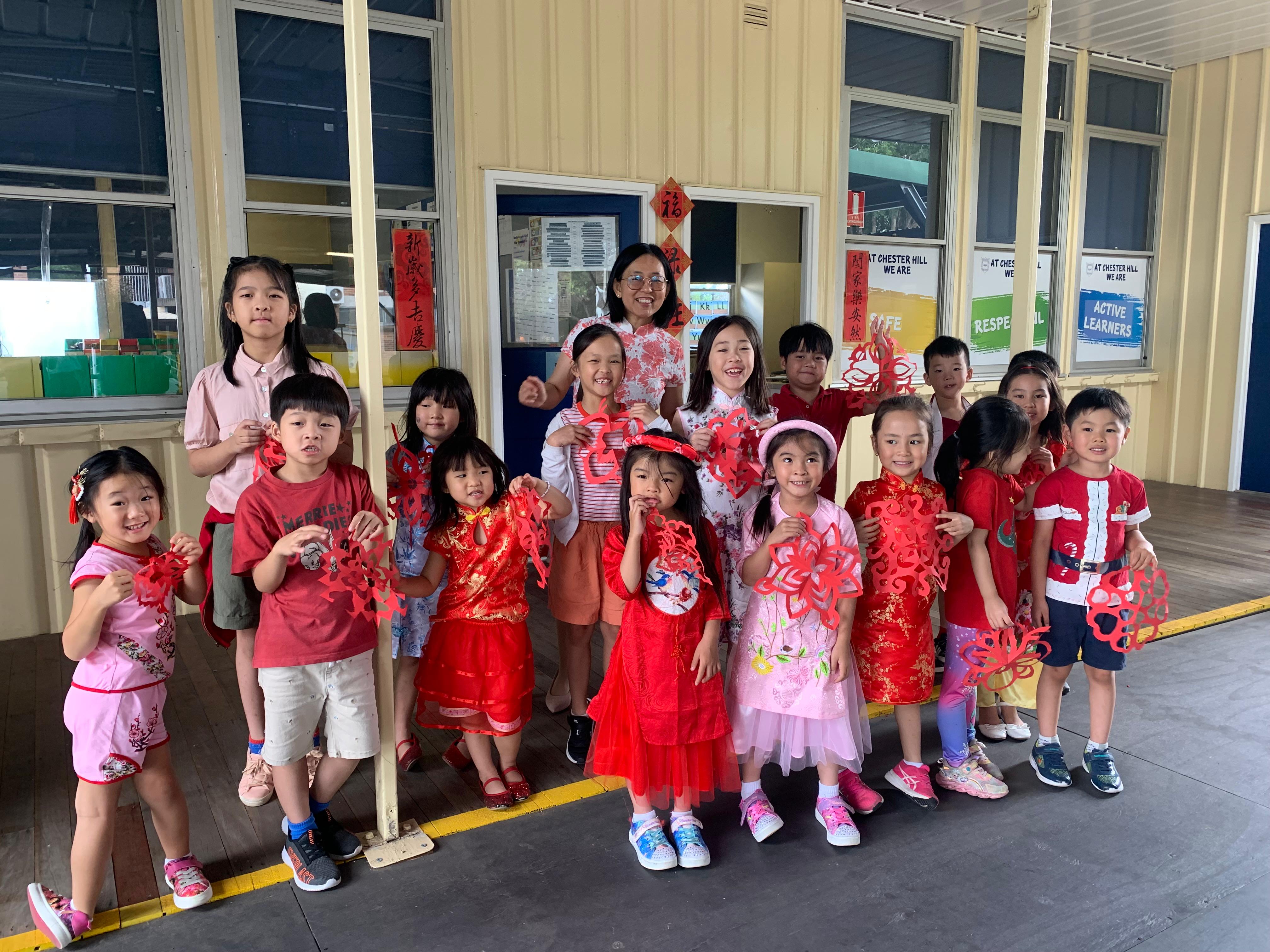 Chester Hill 校區 幼兒園 剪紙活動成果