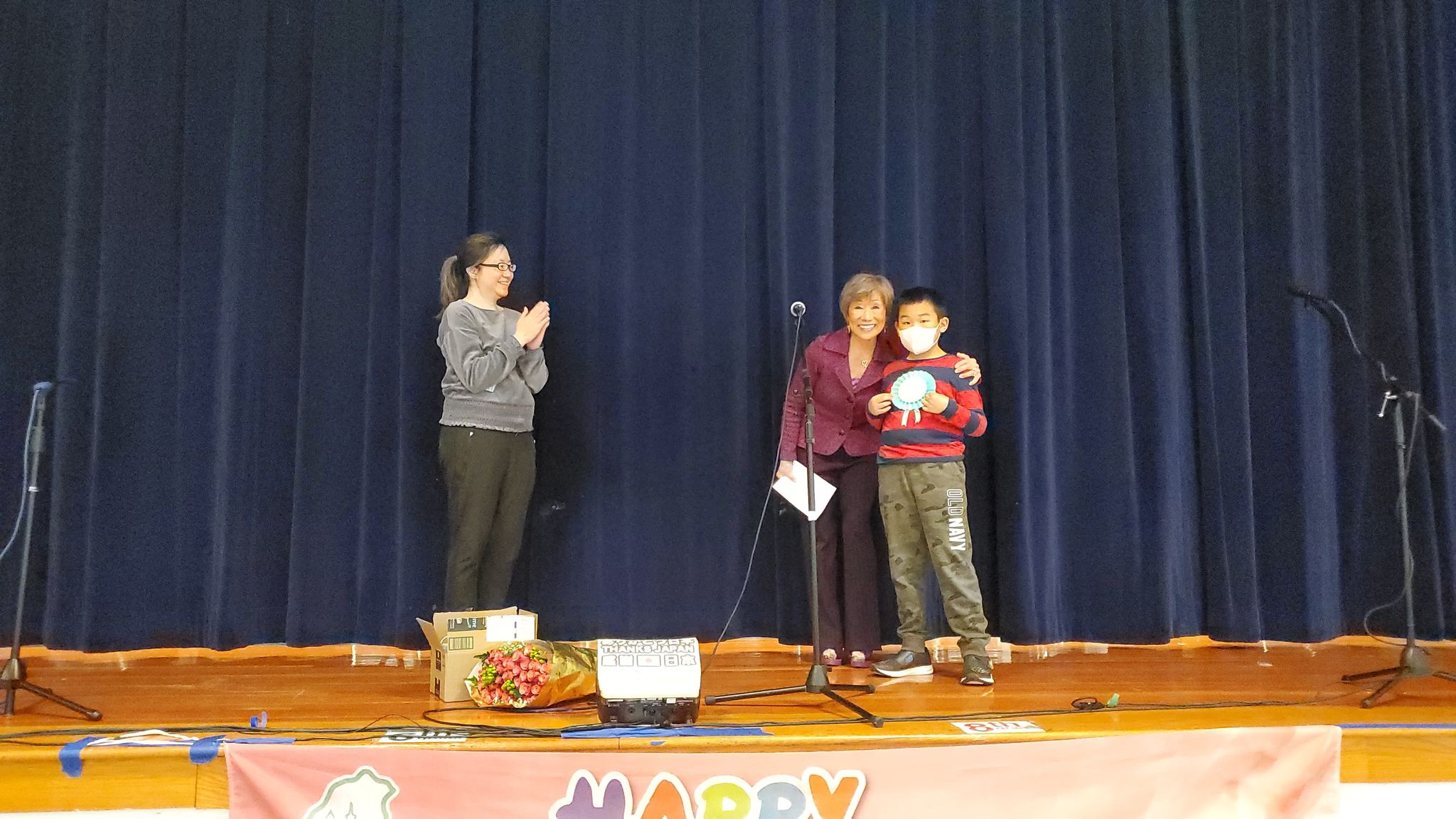 Mary Yang 頒奬 - 由二年級的學生Benjamin 獲得第二名