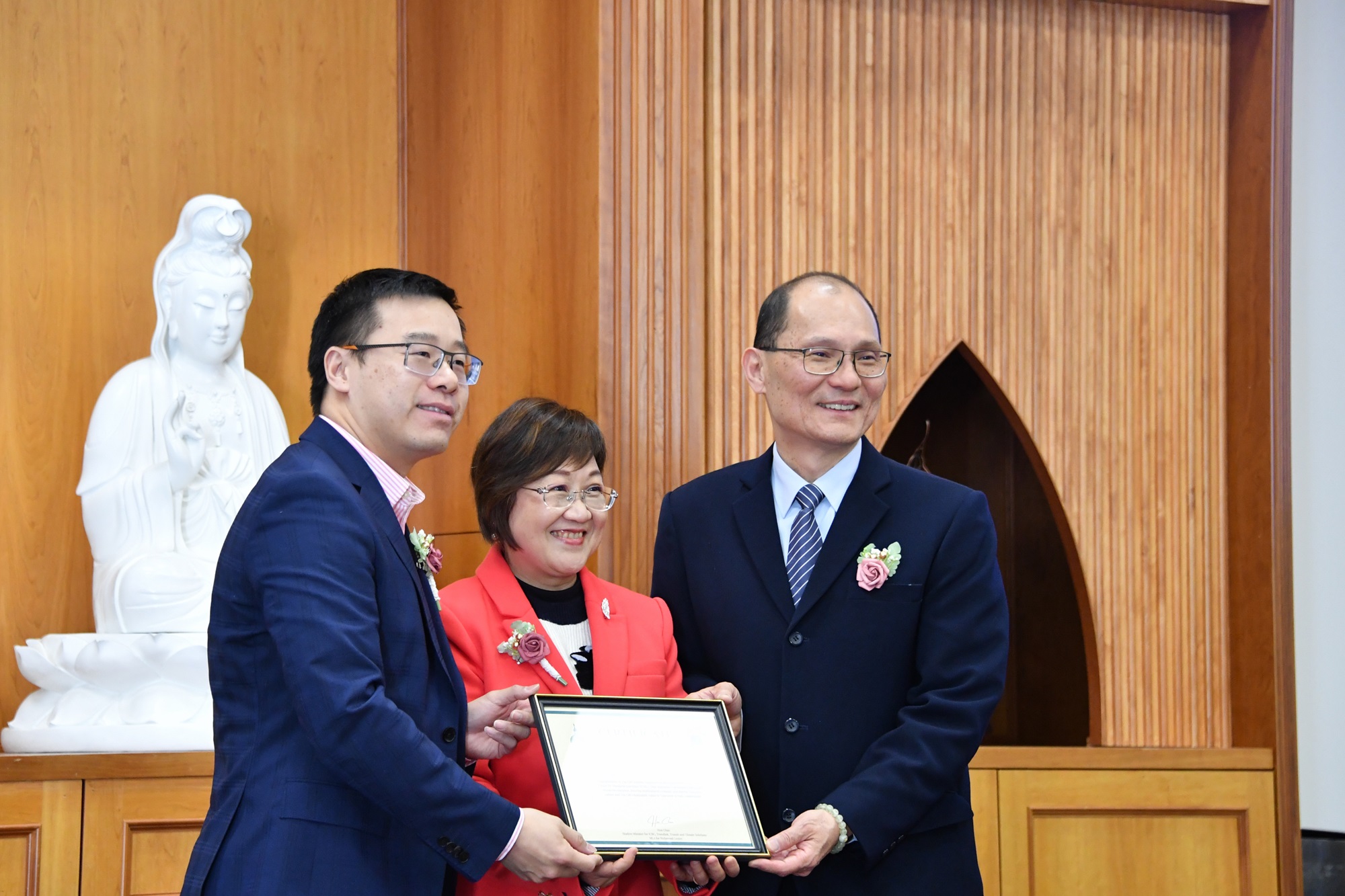 省議員陳漢生致贈賀狀