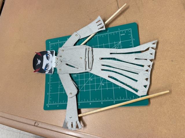 已完成的劇中人物之一「白骨精」。