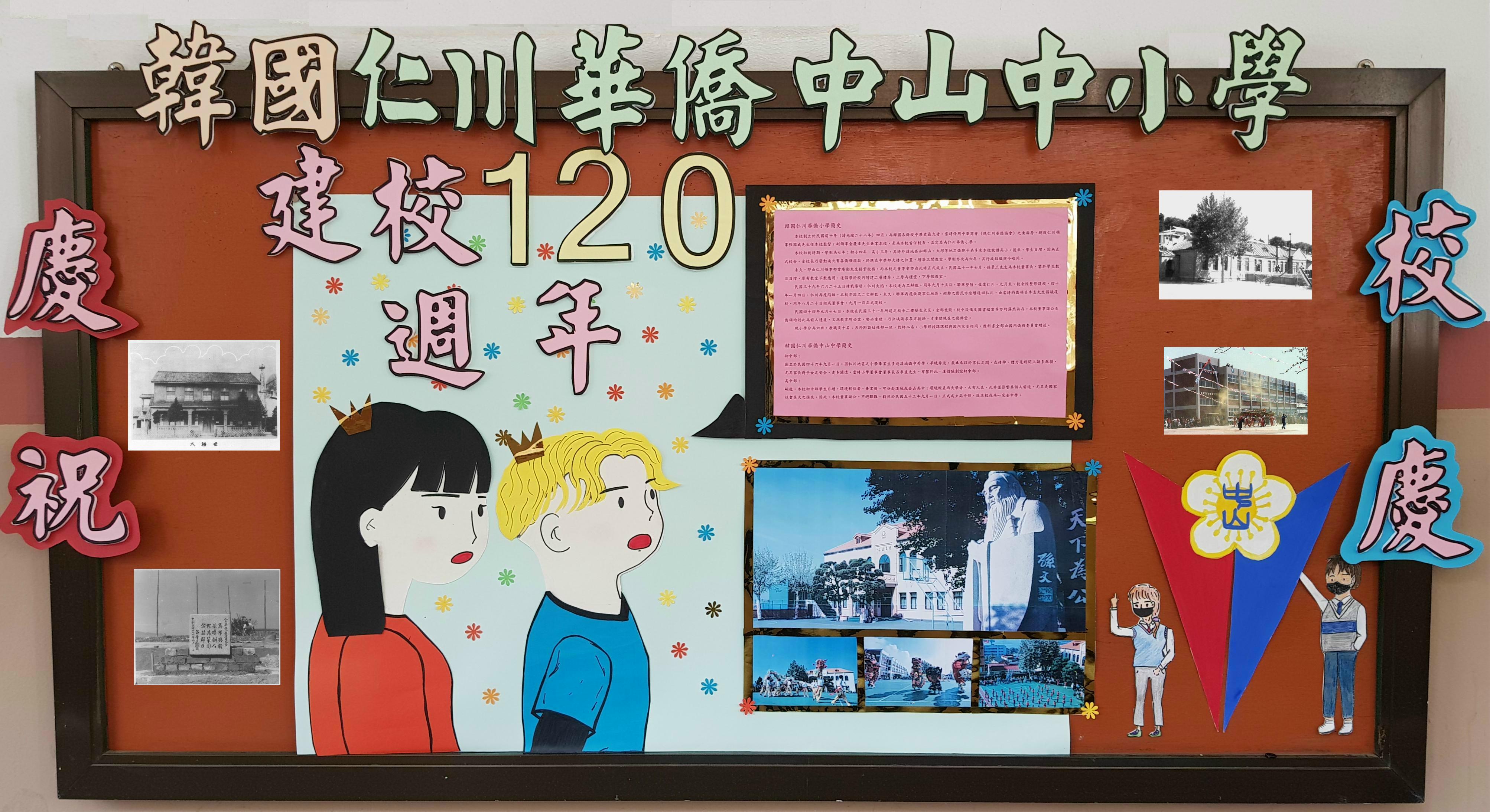 韓國仁川華僑中山中小學   2021 正體漢字文化節系列活動與120周年校慶1