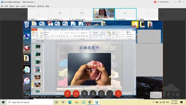 胡玲玲教授布口罩及芋圓製作等文化課程。