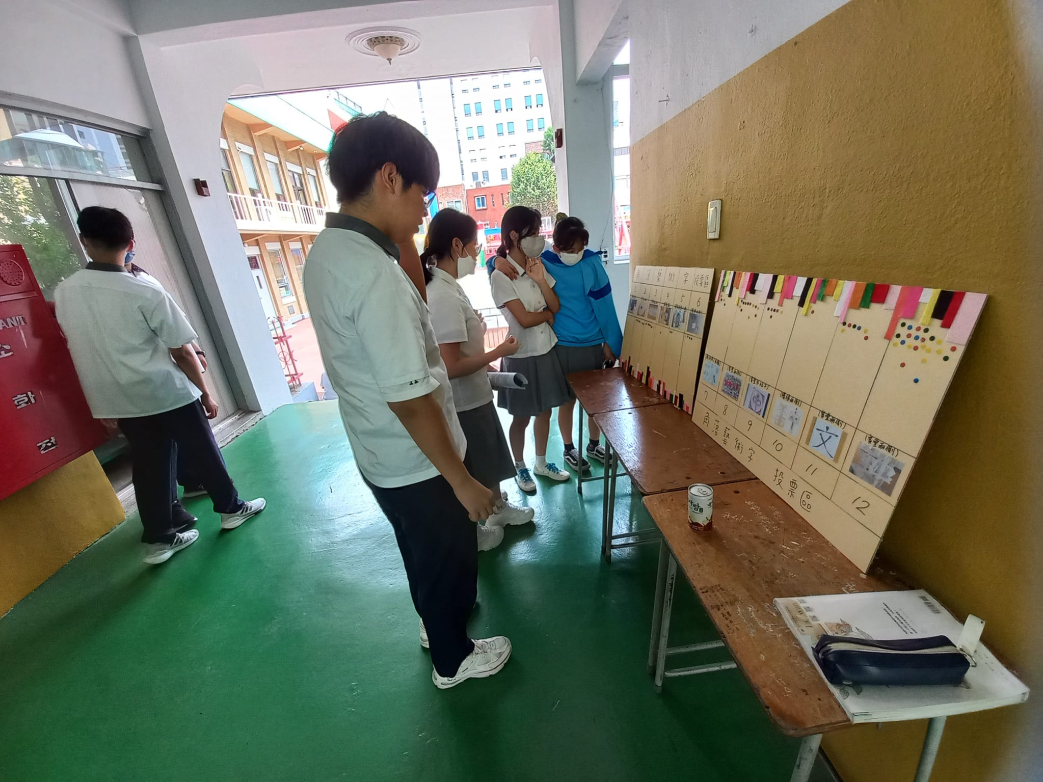 釜山華僑中學舉辦2023漢字文化節相關活動--角落藝術字創意大賽圖片